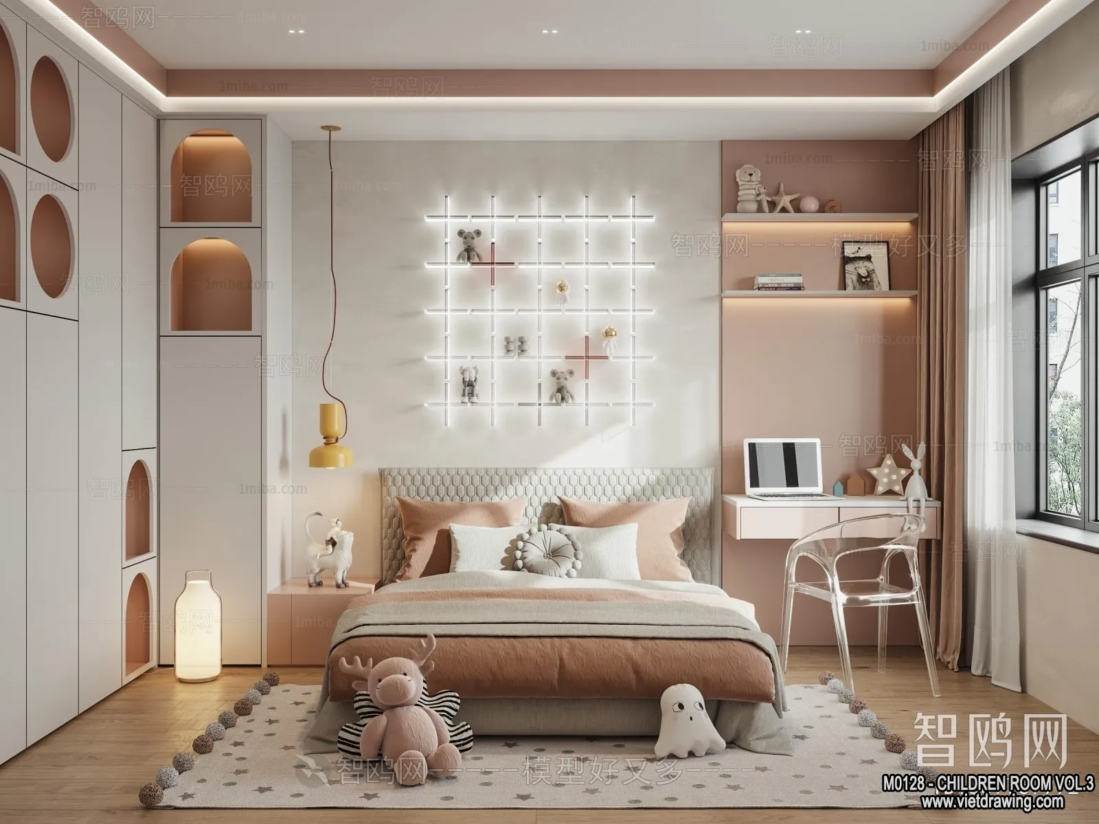 Children Room 3D Interior Scene - 3D Models - 342