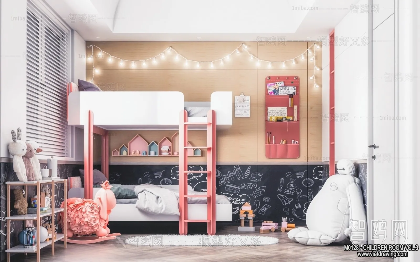 Children Room 3D Interior Scene - 3D Models - 343