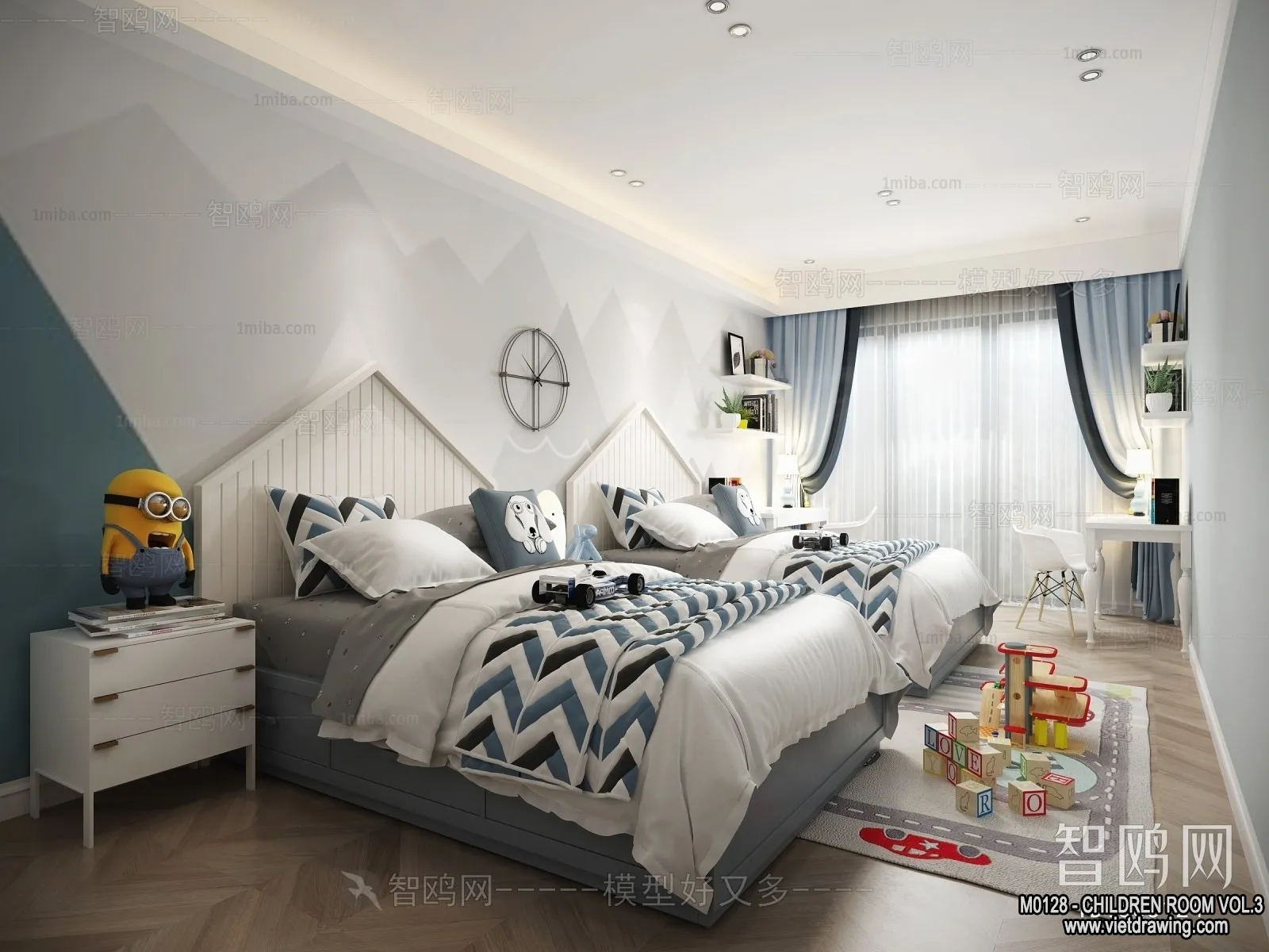 Children Room 3D Interior Scene - 3D Models - 344