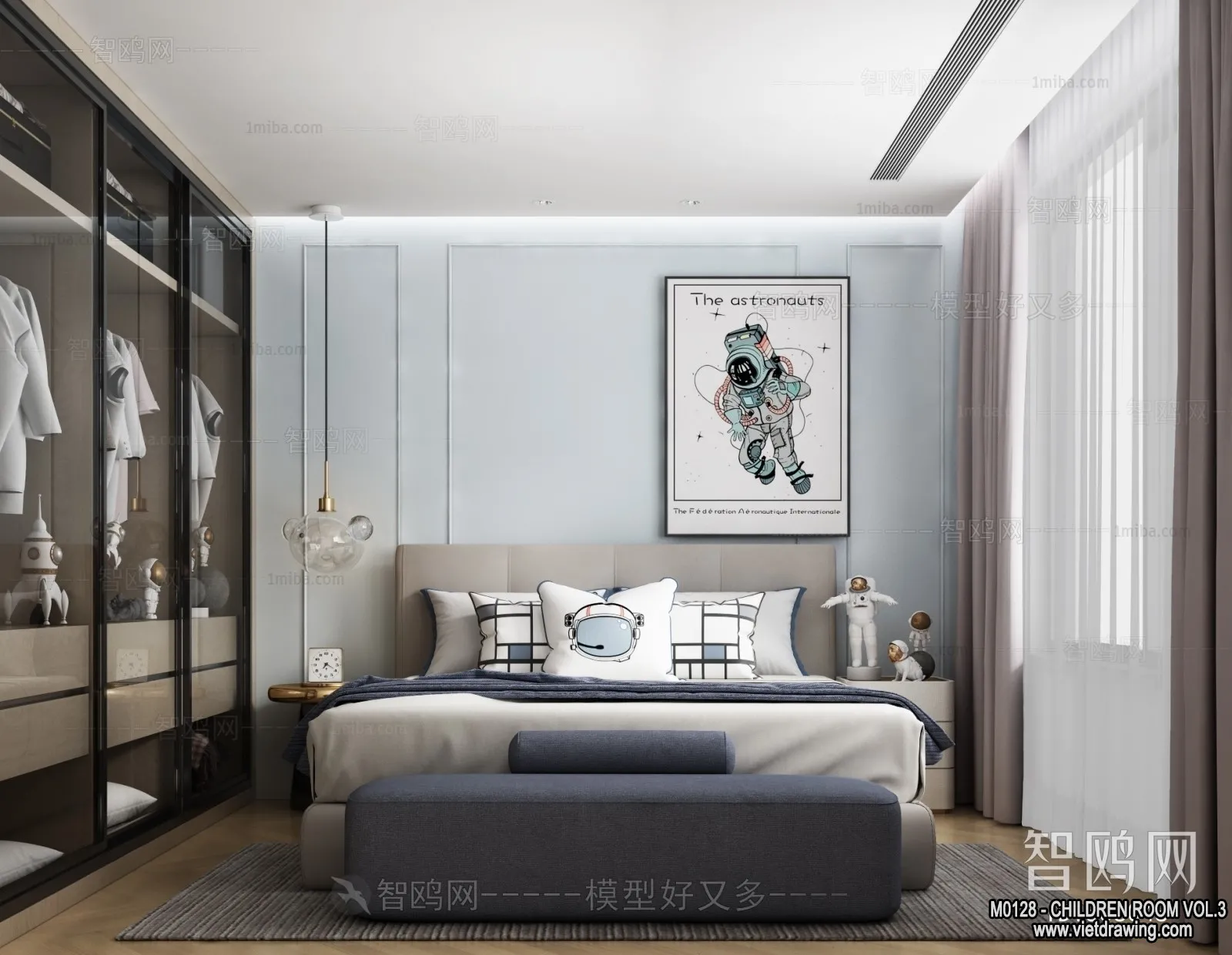 Children Room 3D Interior Scene - 3D Models - 346