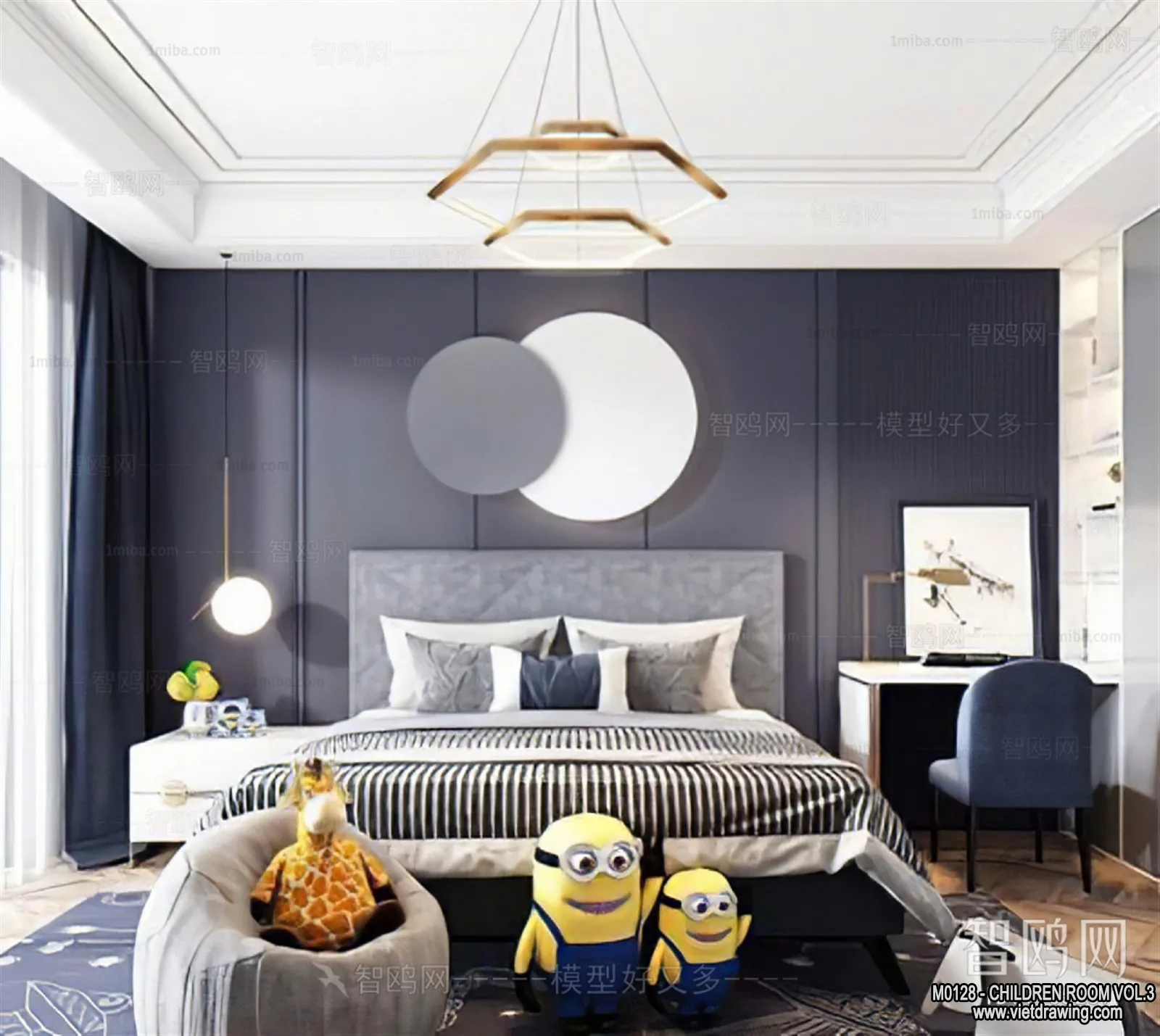 Children Room 3D Interior Scene - 3D Models - 347