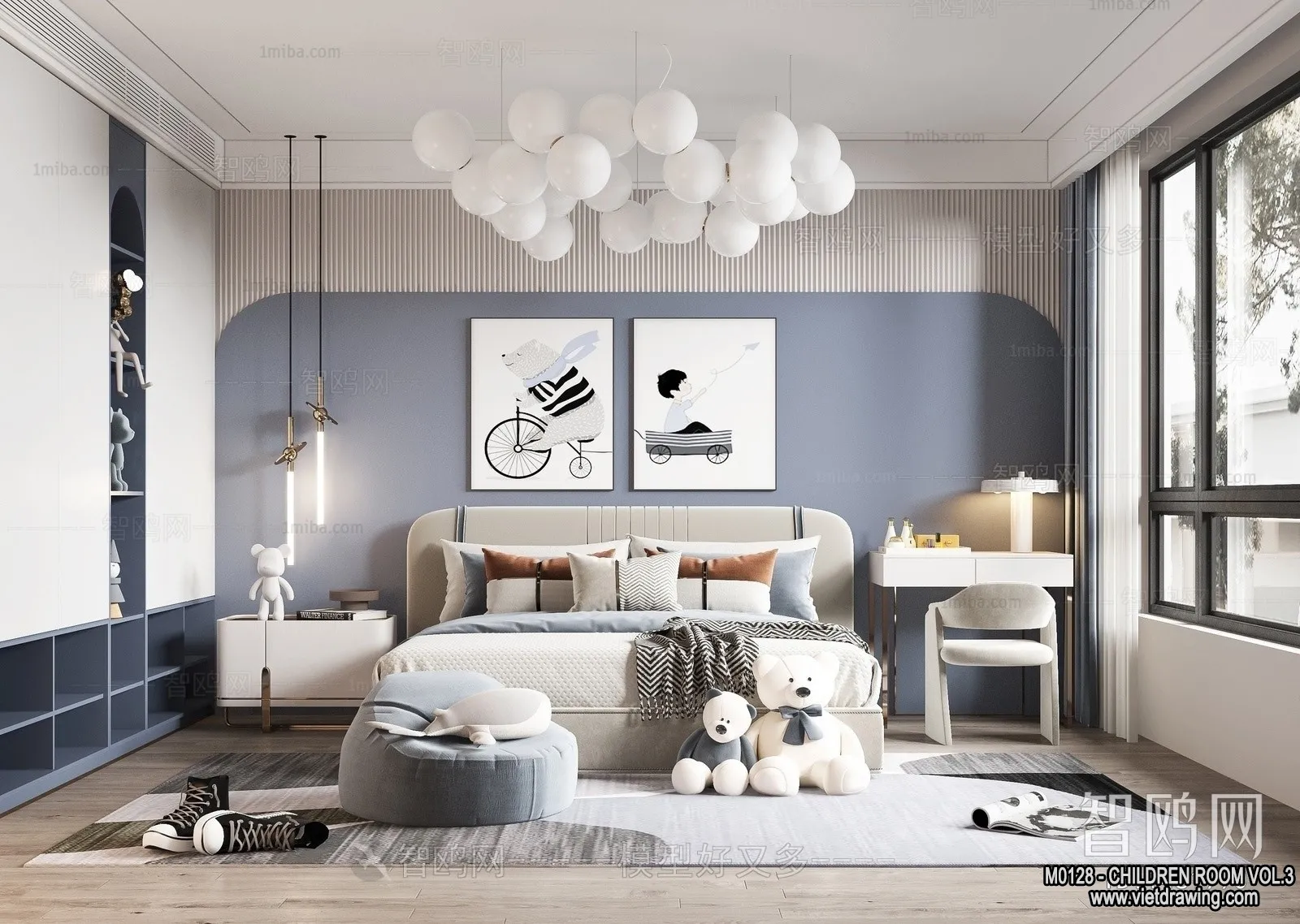 Children Room 3D Interior Scene - 3D Models - 353