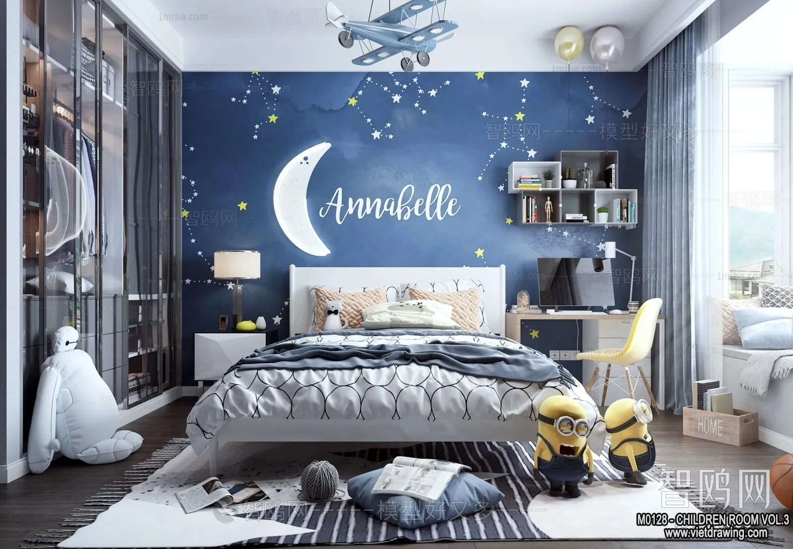 Children Room 3D Interior Scene - 3D Models - 355