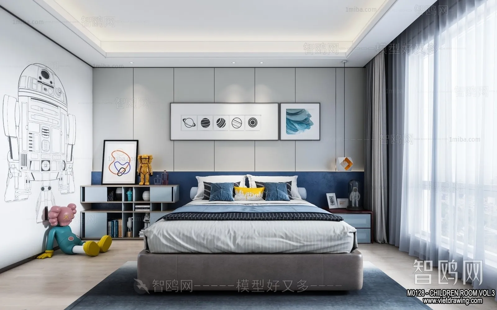 Children Room 3D Interior Scene - 3D Models - 356