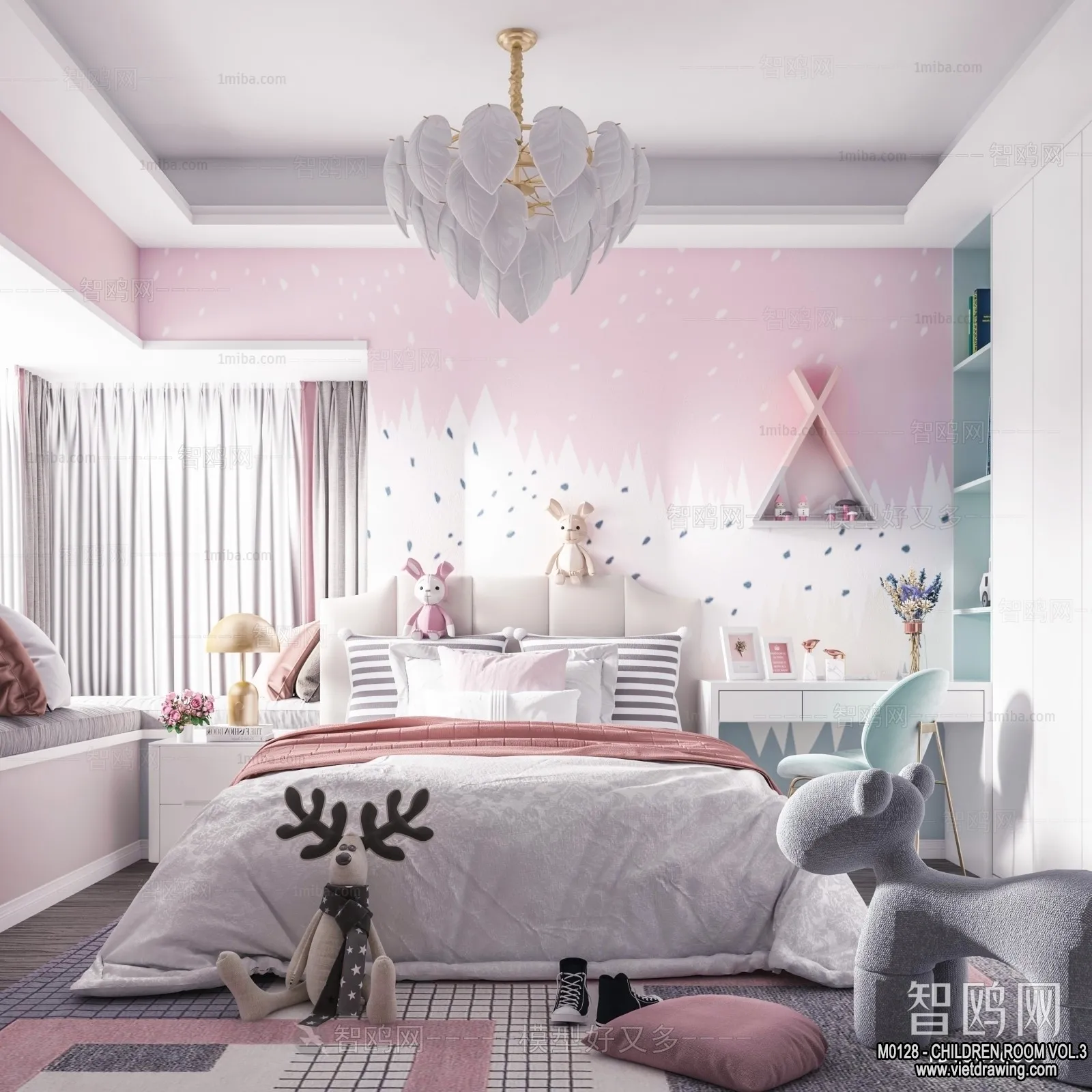Children Room 3D Interior Scene - 3D Models - 359