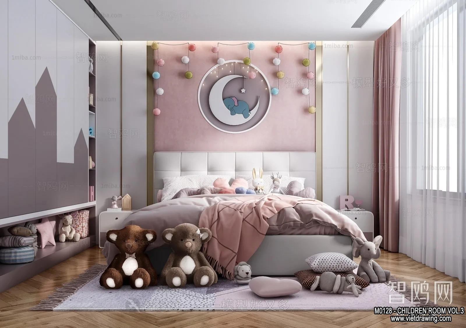 Children Room 3D Interior Scene - 3D Models - 363