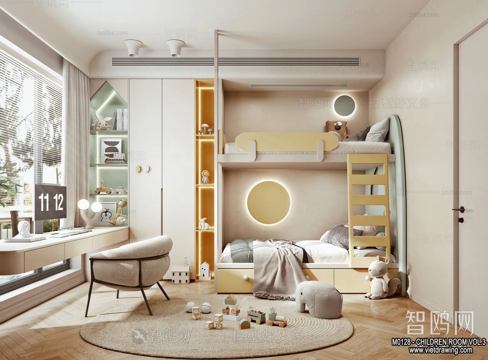Children Room 3D Interior Scene - 3D Models - 364