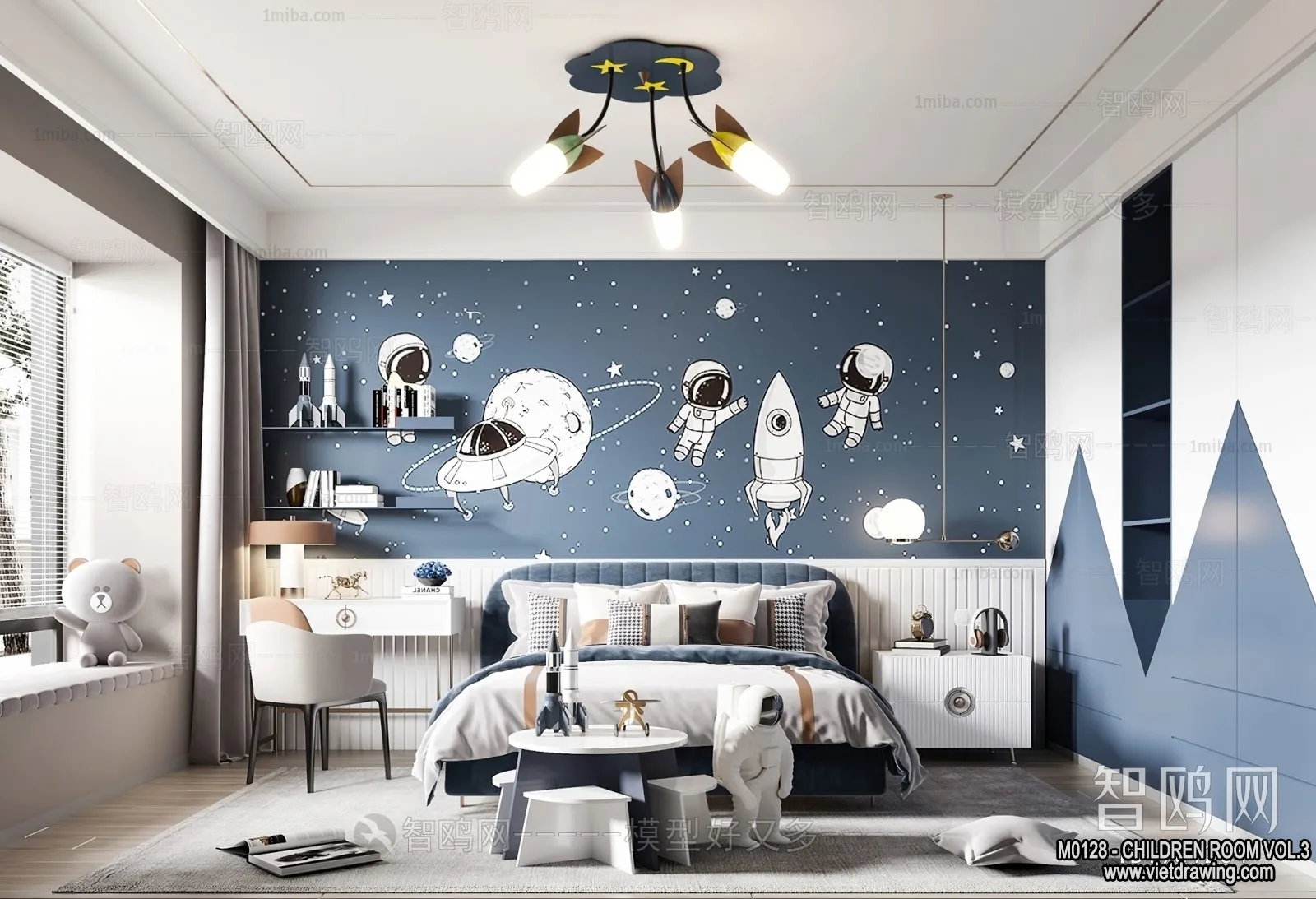 Children Room 3D Interior Scene - 3D Models - 370