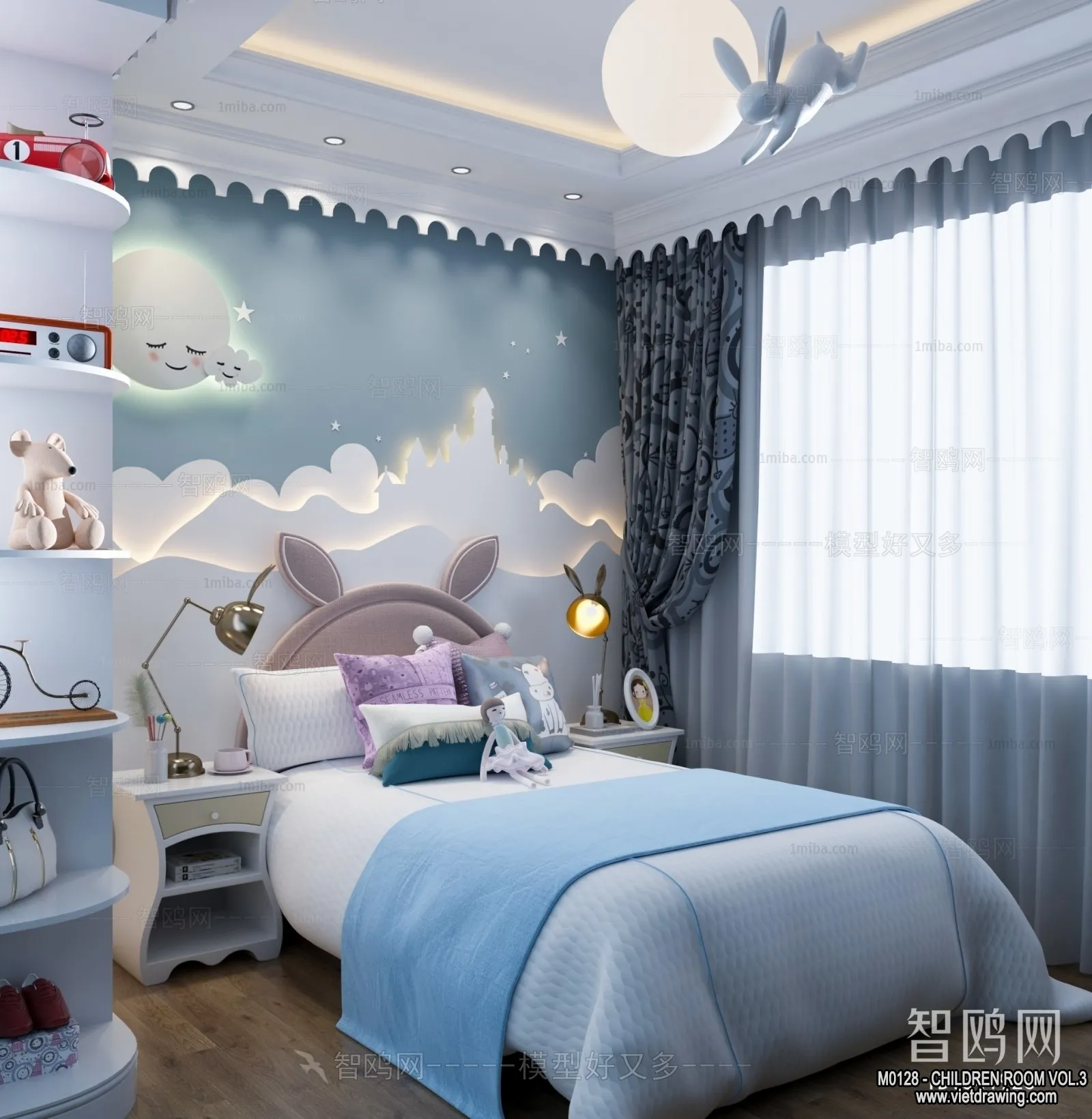 Children Room 3D Interior Scene - 3D Models - 371