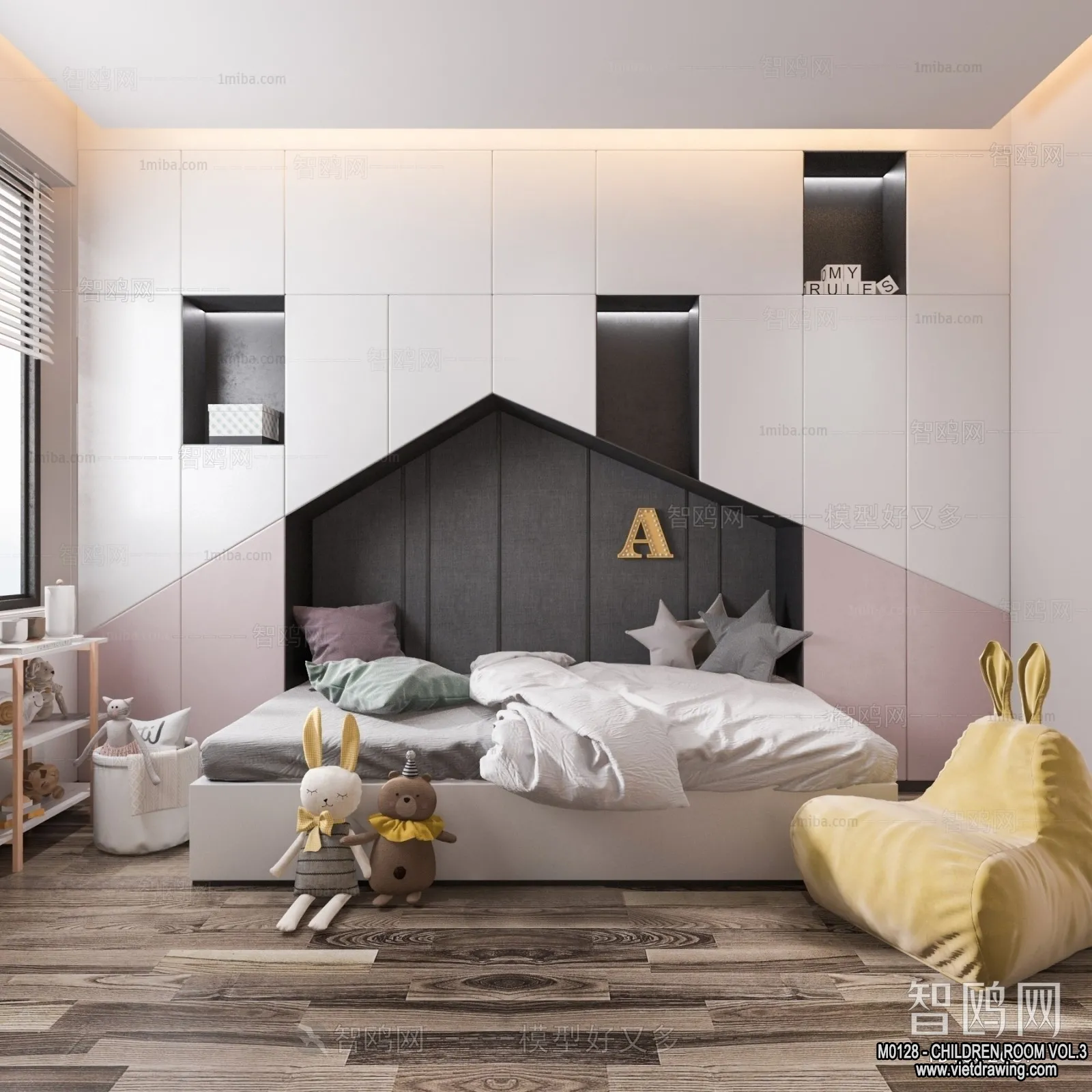 Children Room 3D Interior Scene - 3D Models - 373