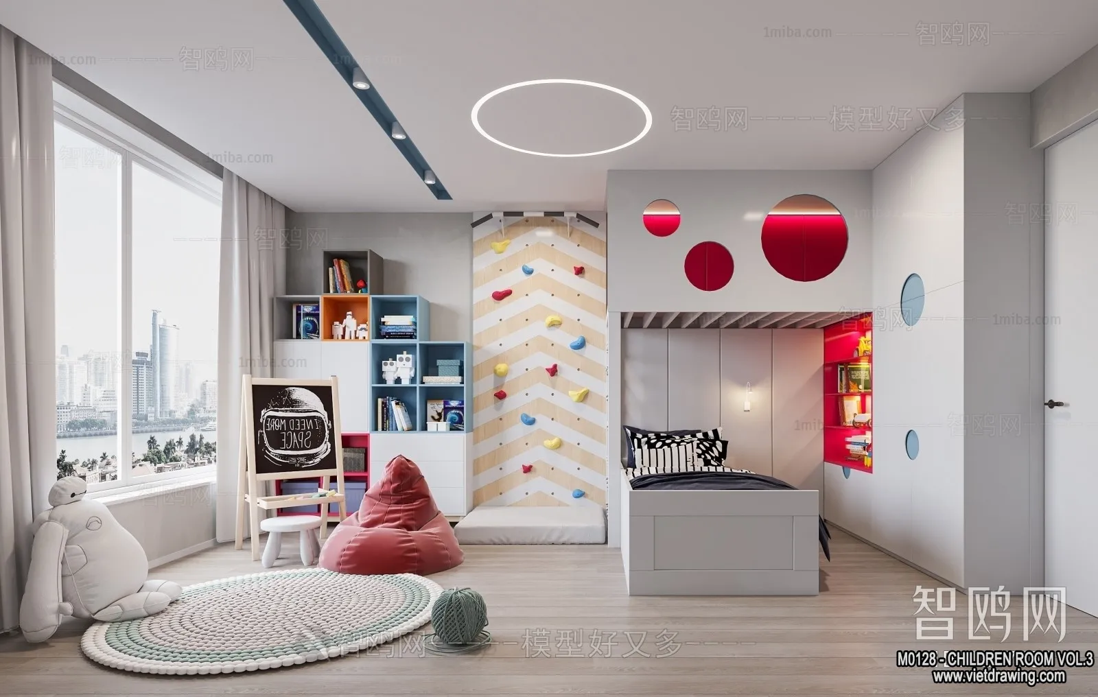 Children Room 3D Interior Scene - 3D Models - 374