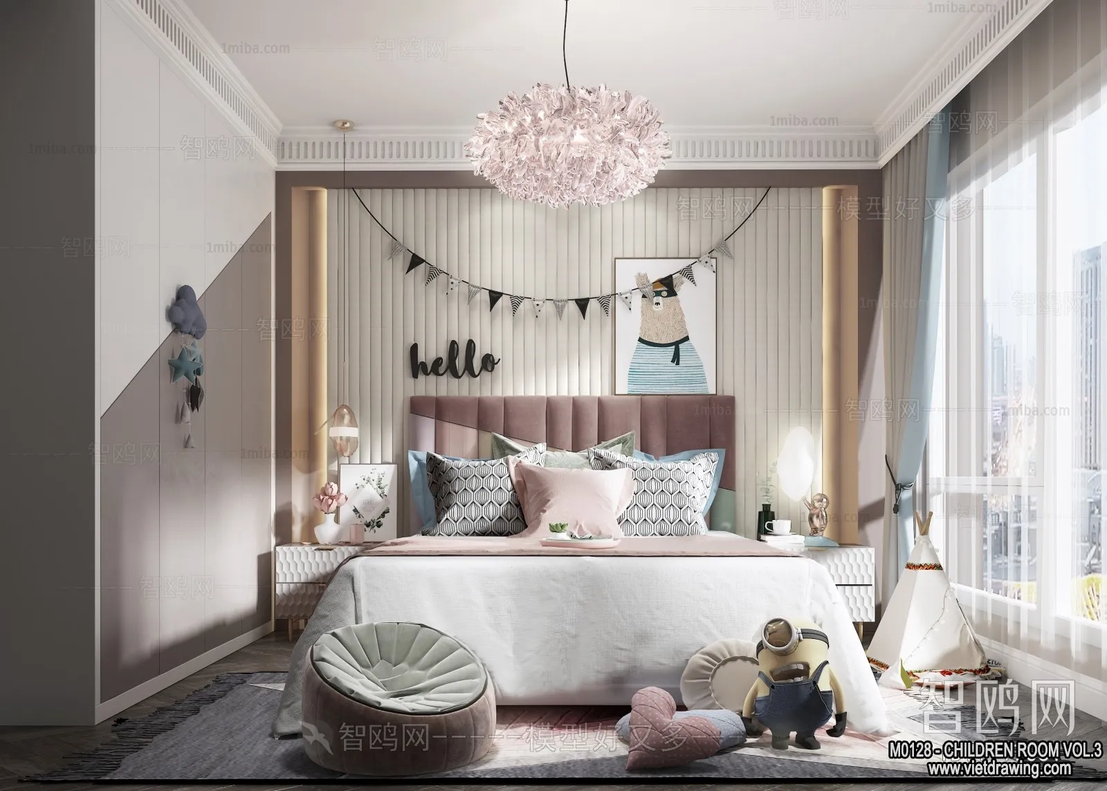 Children Room 3D Interior Scene - 3D Models - 377