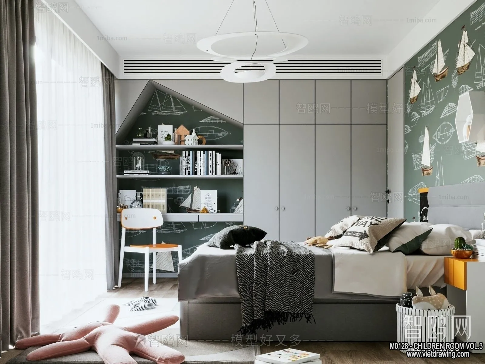 Children Room 3D Interior Scene - 3D Models - 378