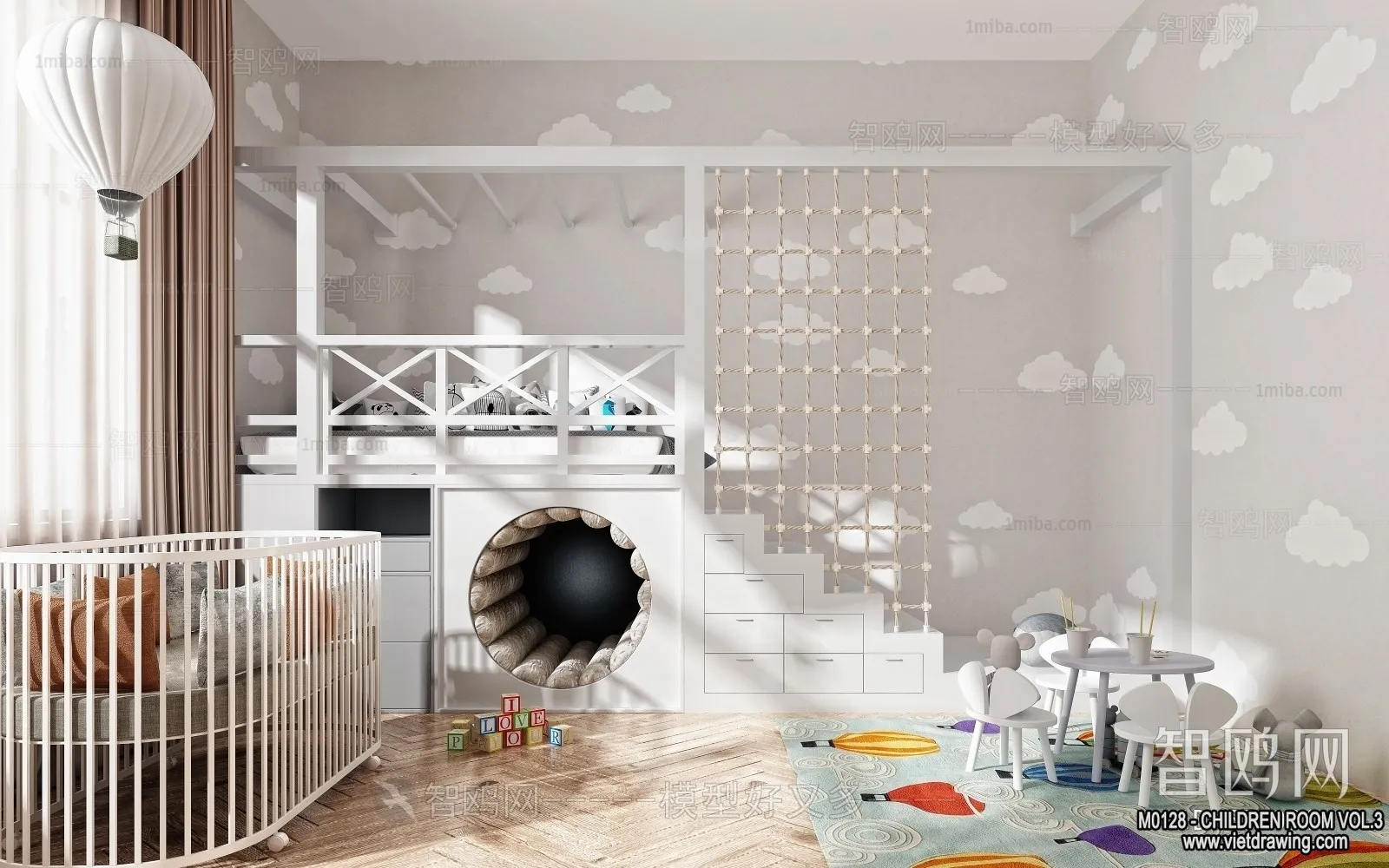 Children Room 3D Interior Scene - 3D Models - 379