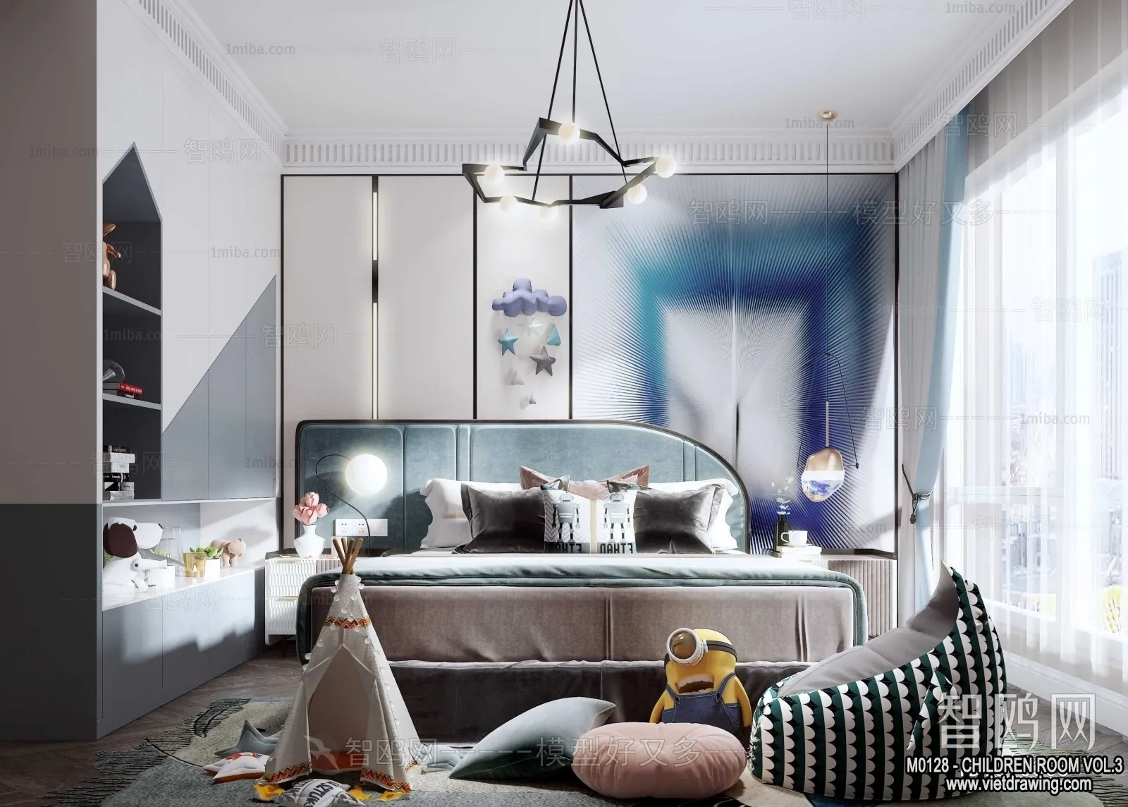 Children Room 3D Interior Scene - 3D Models - 380