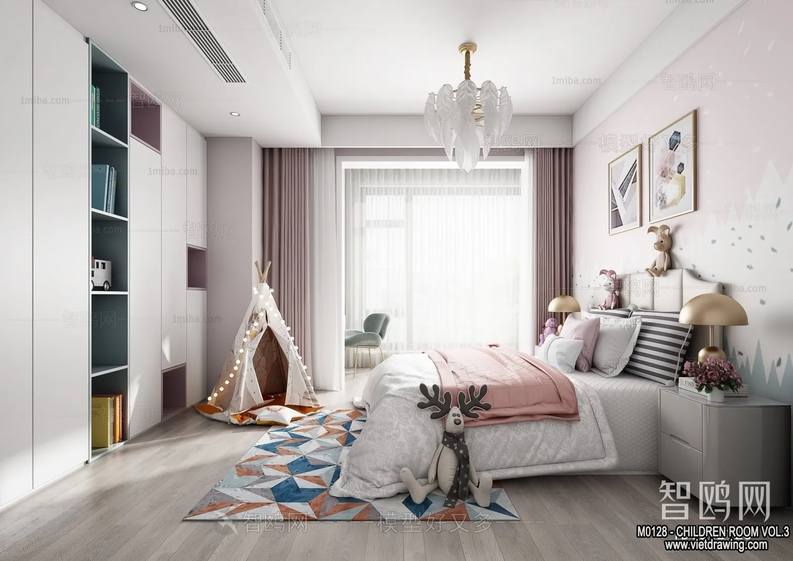 Children Room 3D Interior Scene - 3D Models - 382