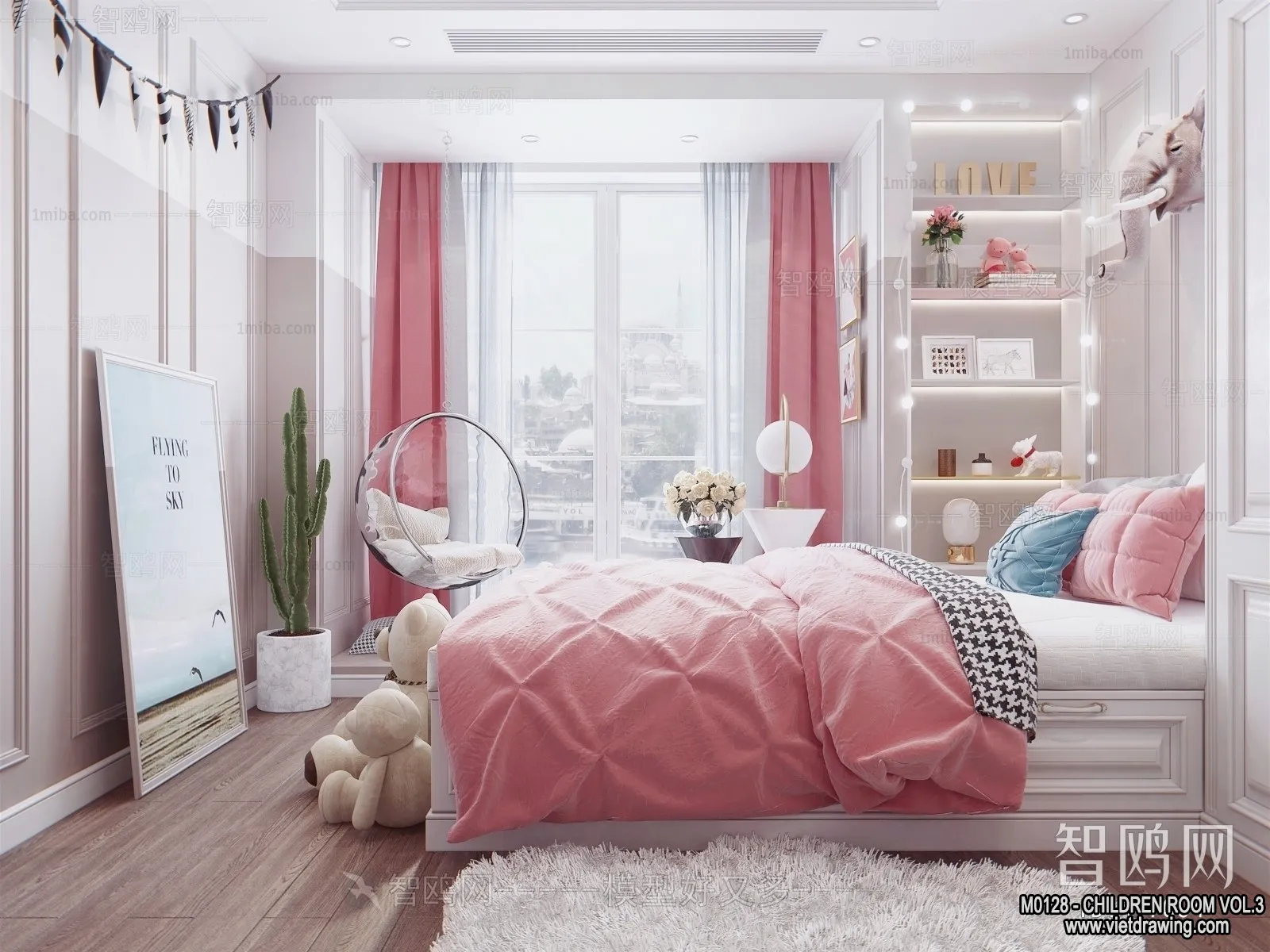 Children Room 3D Interior Scene - 3D Models - 383
