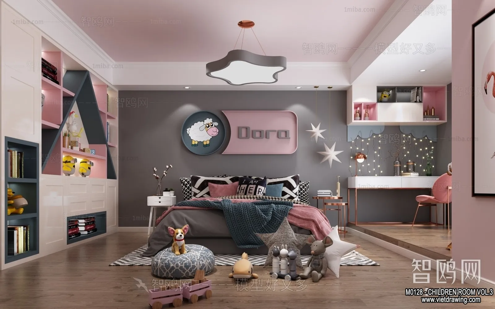 Children Room 3D Interior Scene - 3D Models - 388