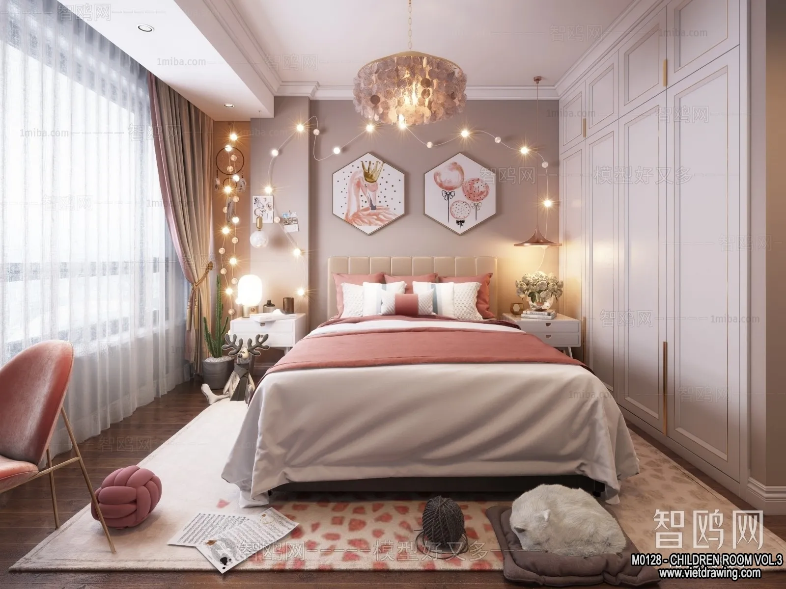 Children Room 3D Interior Scene - 3D Models - 389