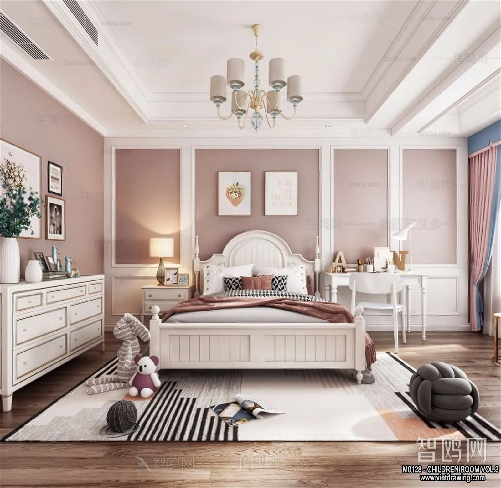 Children Room 3D Interior Scene - 3D Models - 390