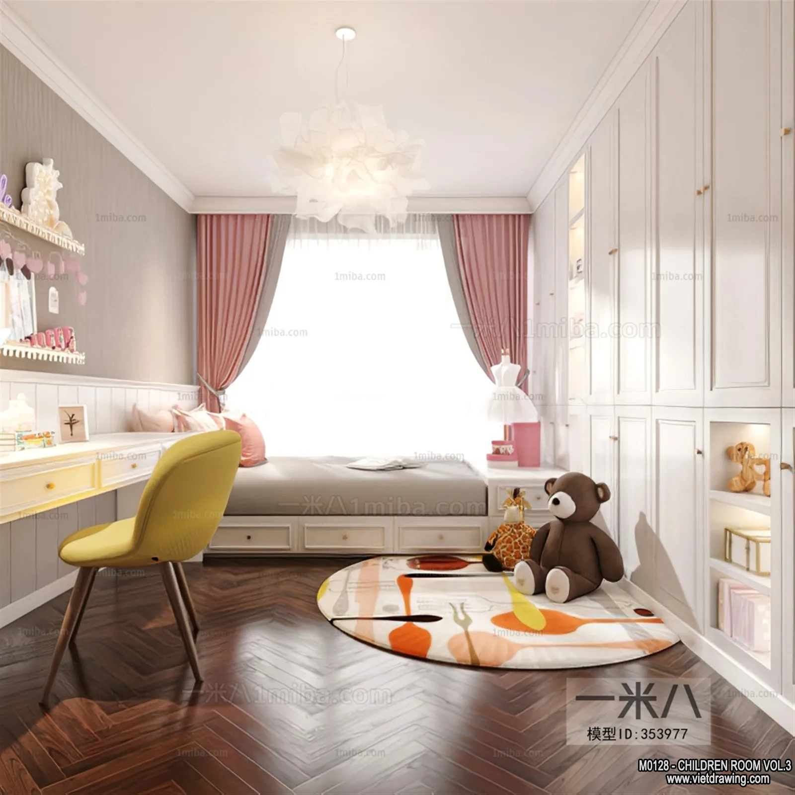 Children Room 3D Interior Scene - 3D Models - 391