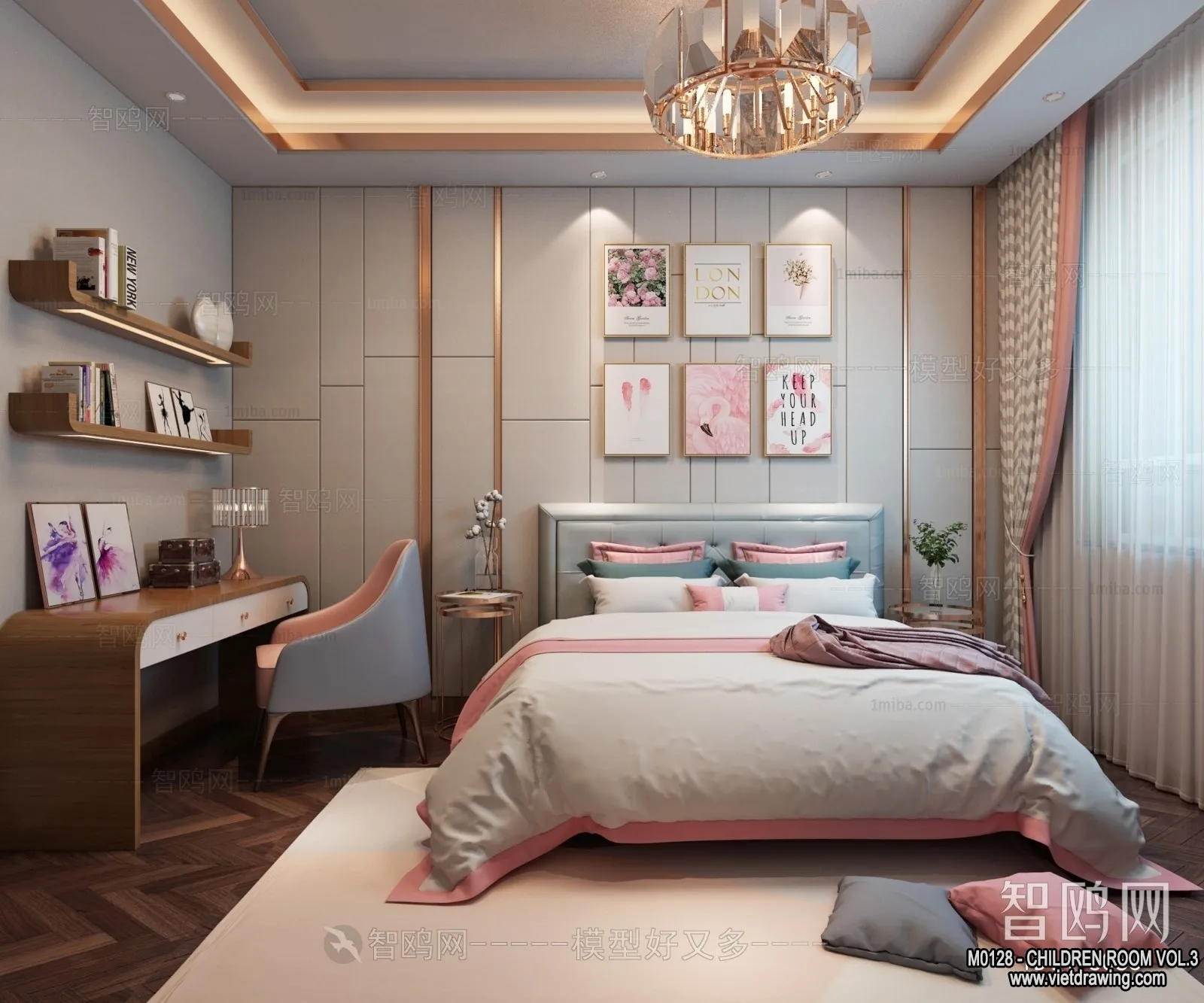 Children Room 3D Interior Scene - 3D Models - 395