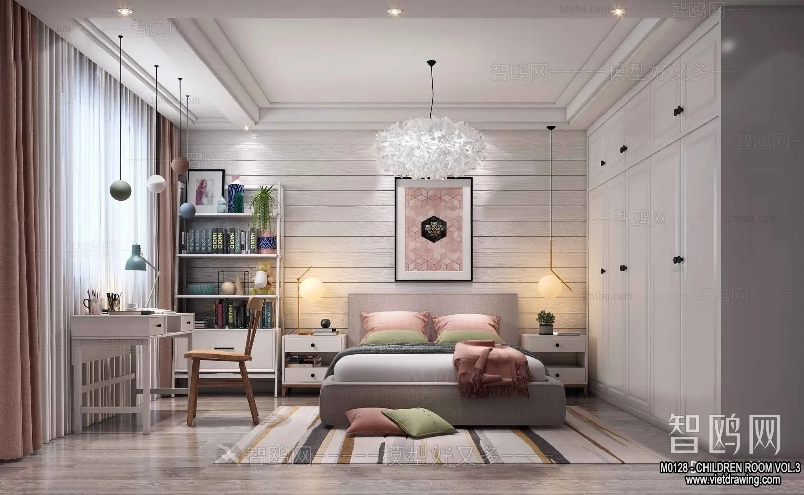 Children Room 3D Interior Scene - 3D Models - 401