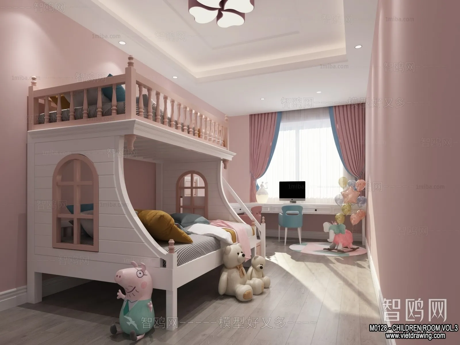 Children Room 3D Interior Scene - 3D Models - 402