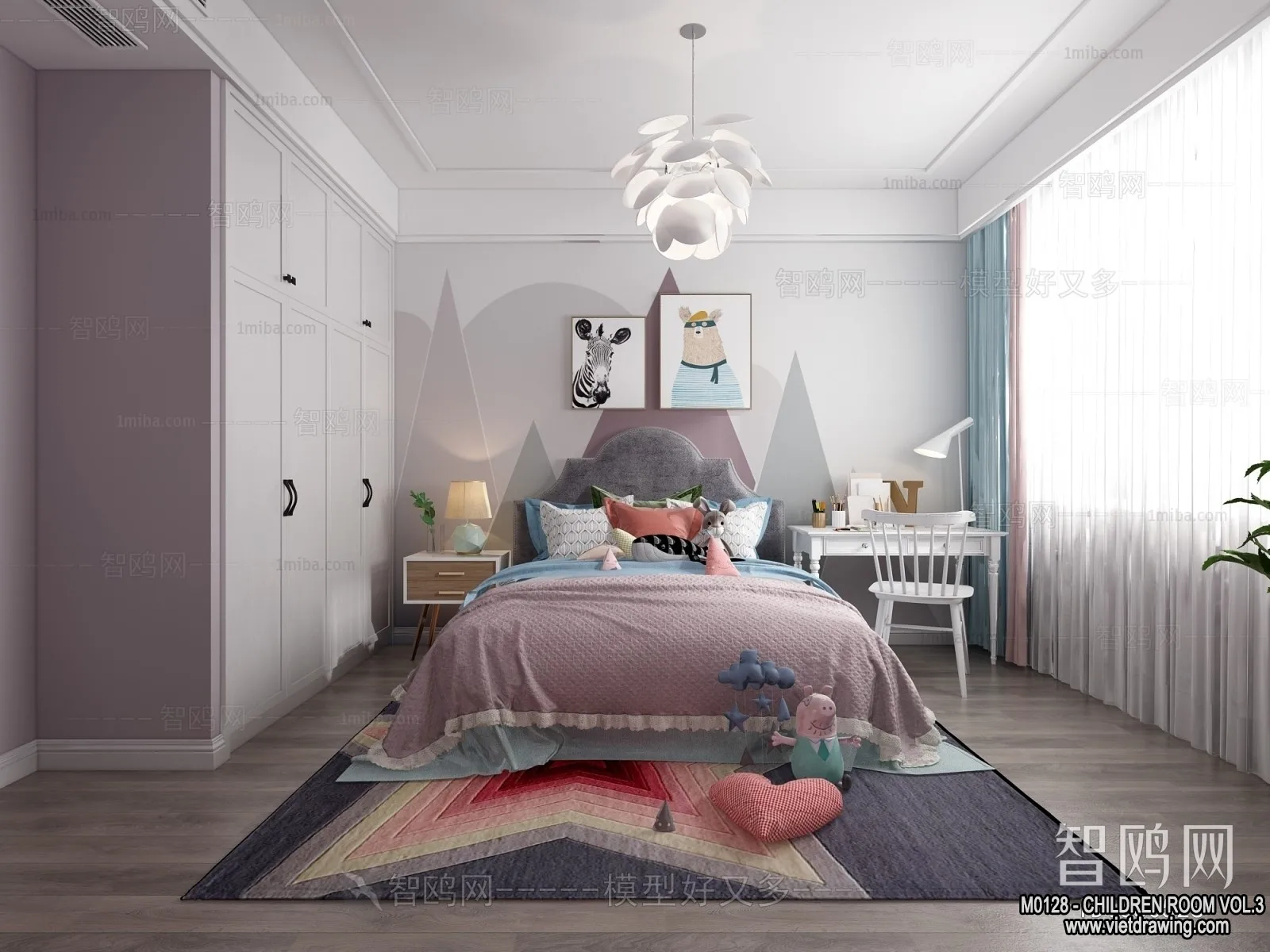 Children Room 3D Interior Scene - 3D Models - 403