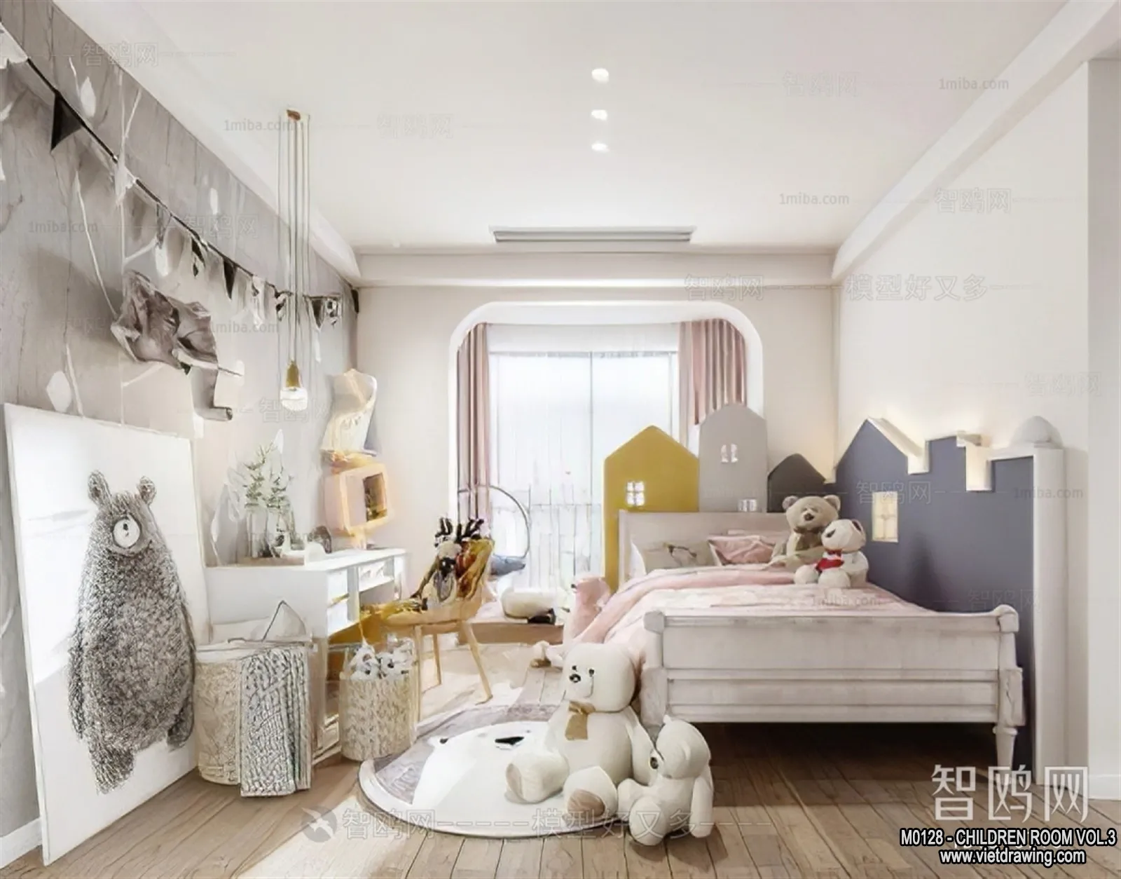 Children Room 3D Interior Scene - 3D Models - 405