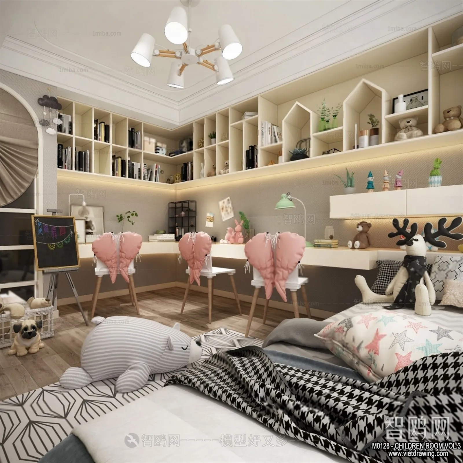 Children Room 3D Interior Scene - 3D Models - 406