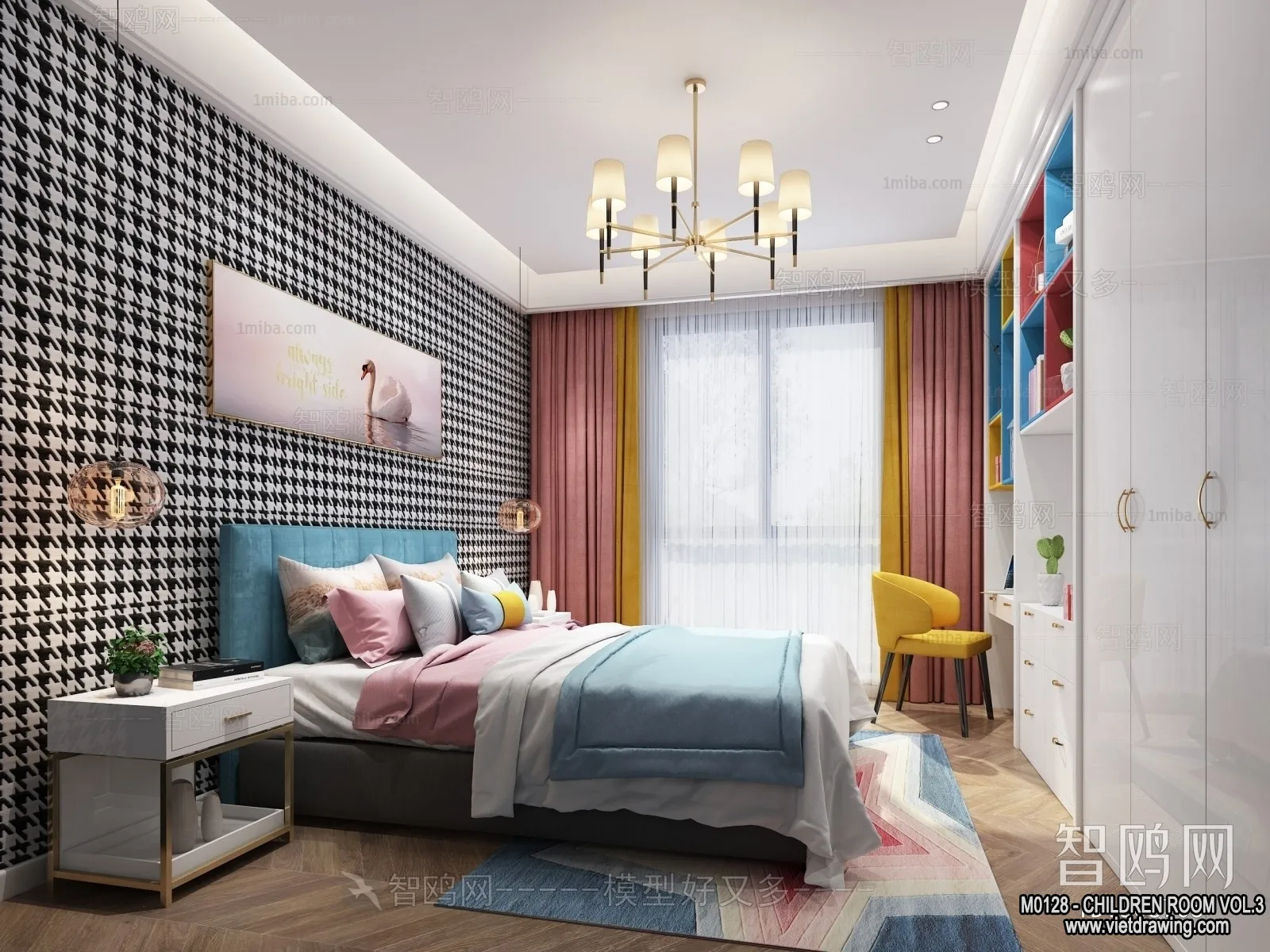 Children Room 3D Interior Scene - 3D Models - 407