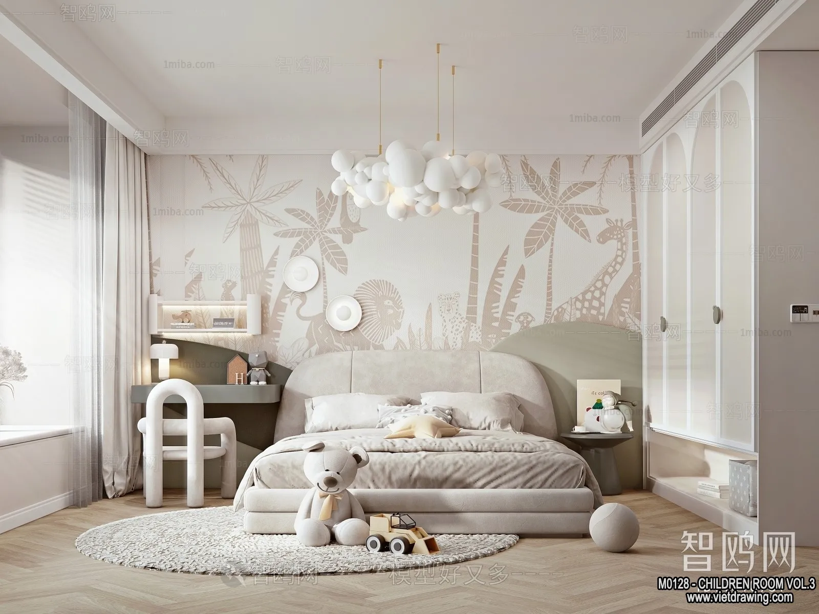 Children Room 3D Interior Scene - 3D Models - 409