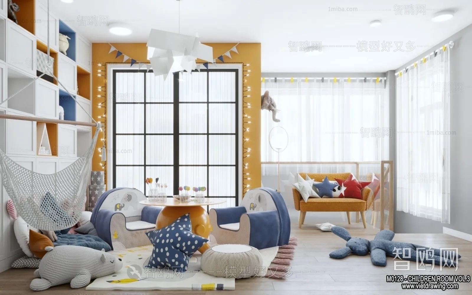 Children Room 3D Interior Scene - 3D Models - 410