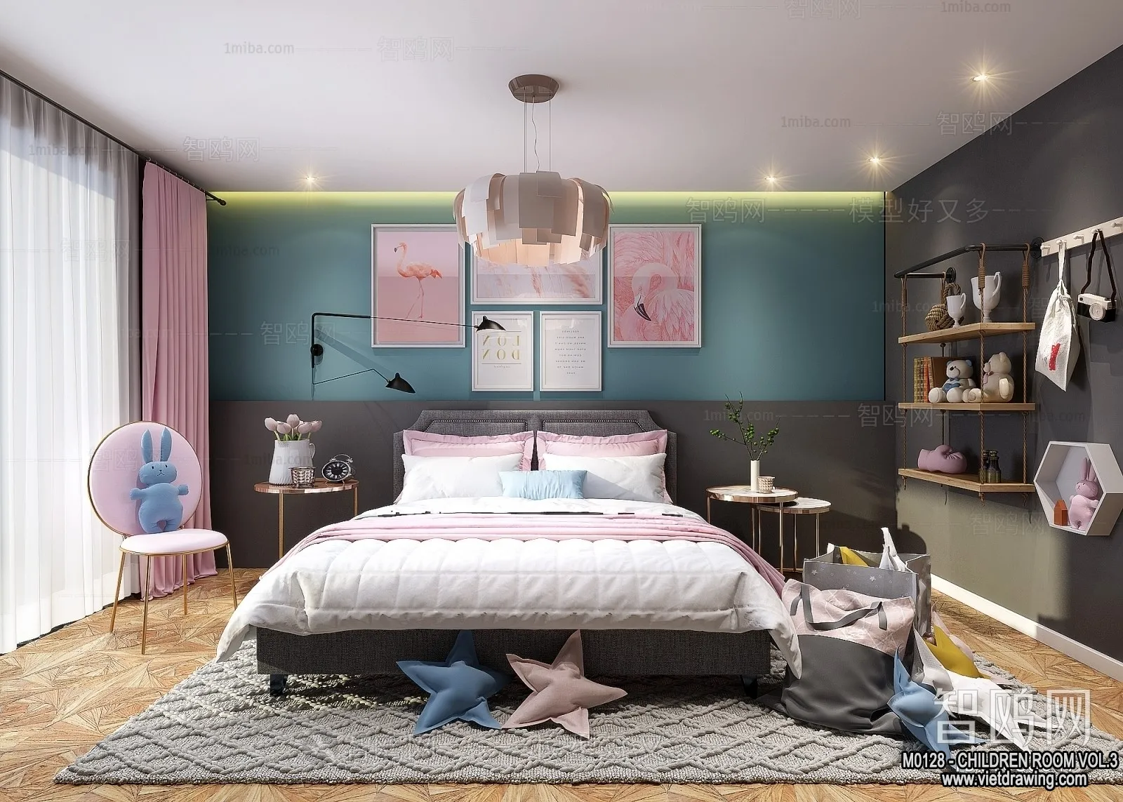 Children Room 3D Interior Scene - 3D Models - 411