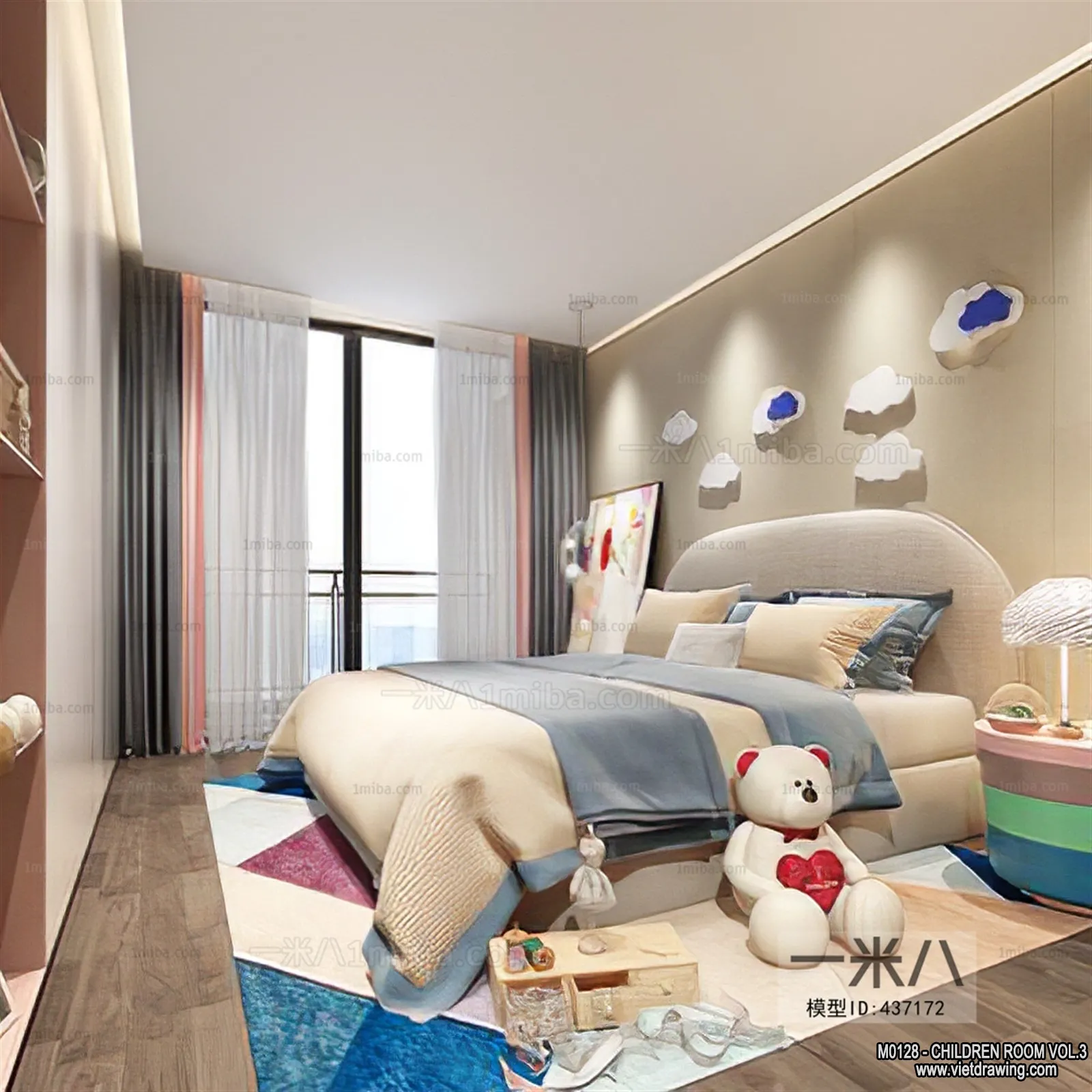 Children Room 3D Interior Scene - 3D Models - 413