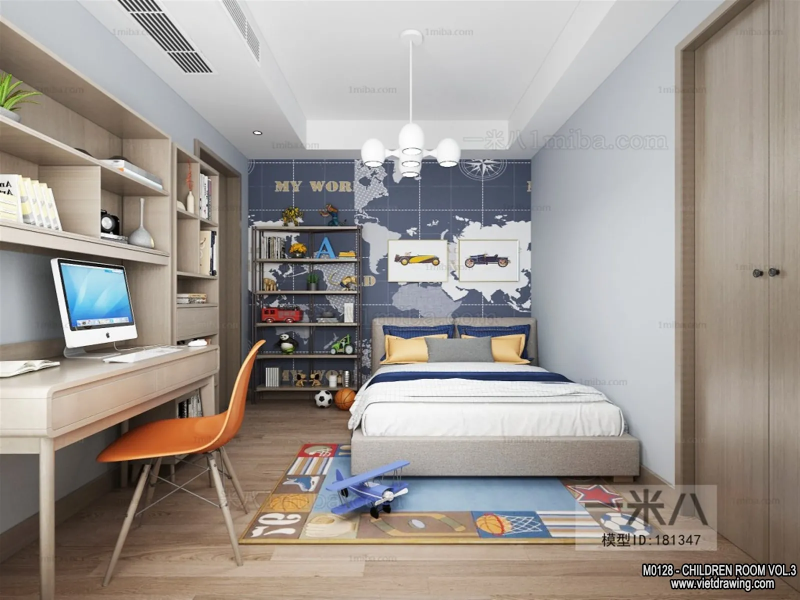 Children Room 3D Interior Scene - 3D Models - 414