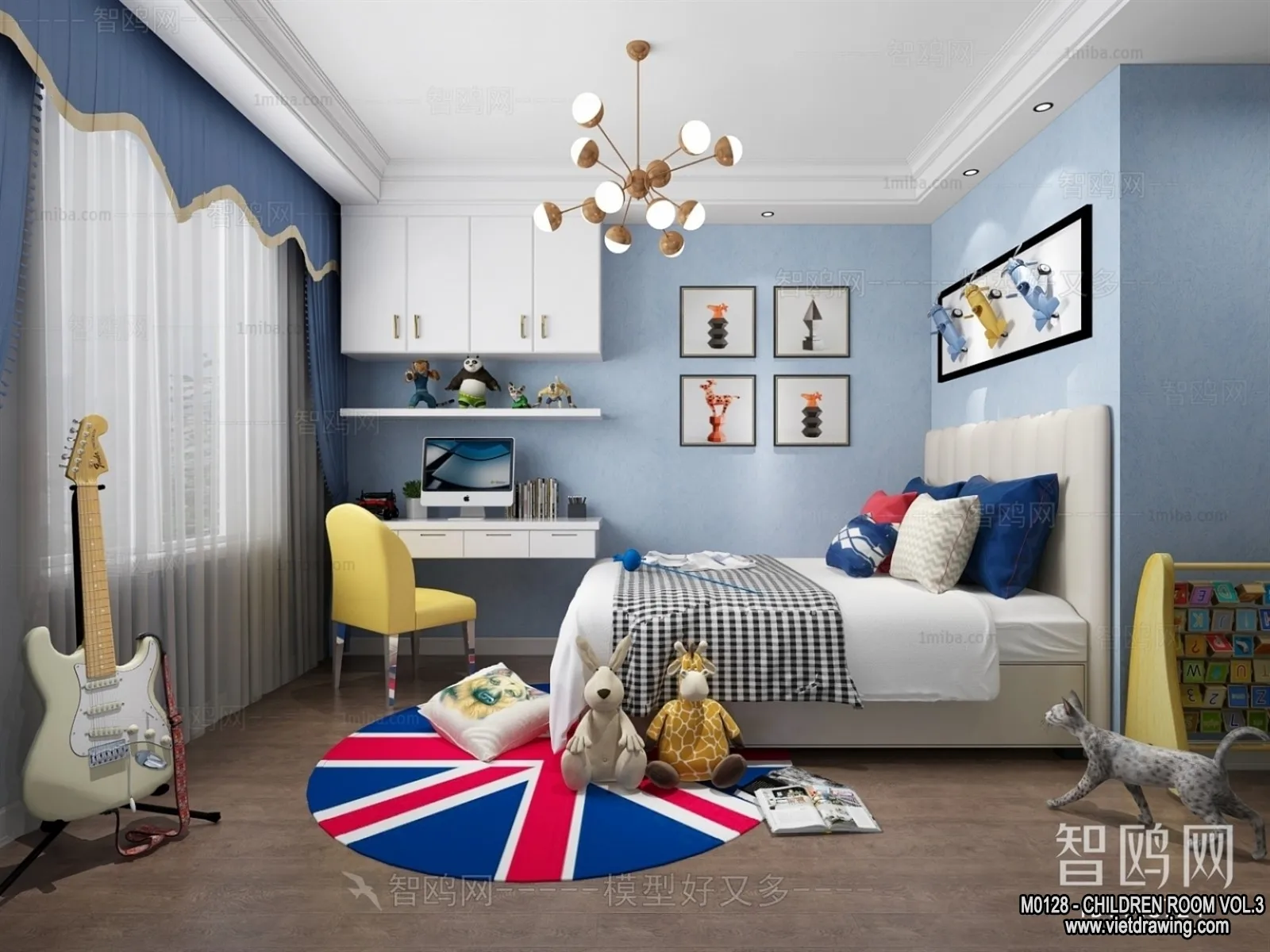 Children Room 3D Interior Scene - 3D Models - 415