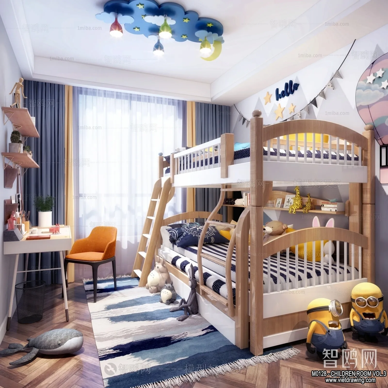 Children Room 3D Interior Scene - 3D Models - 418