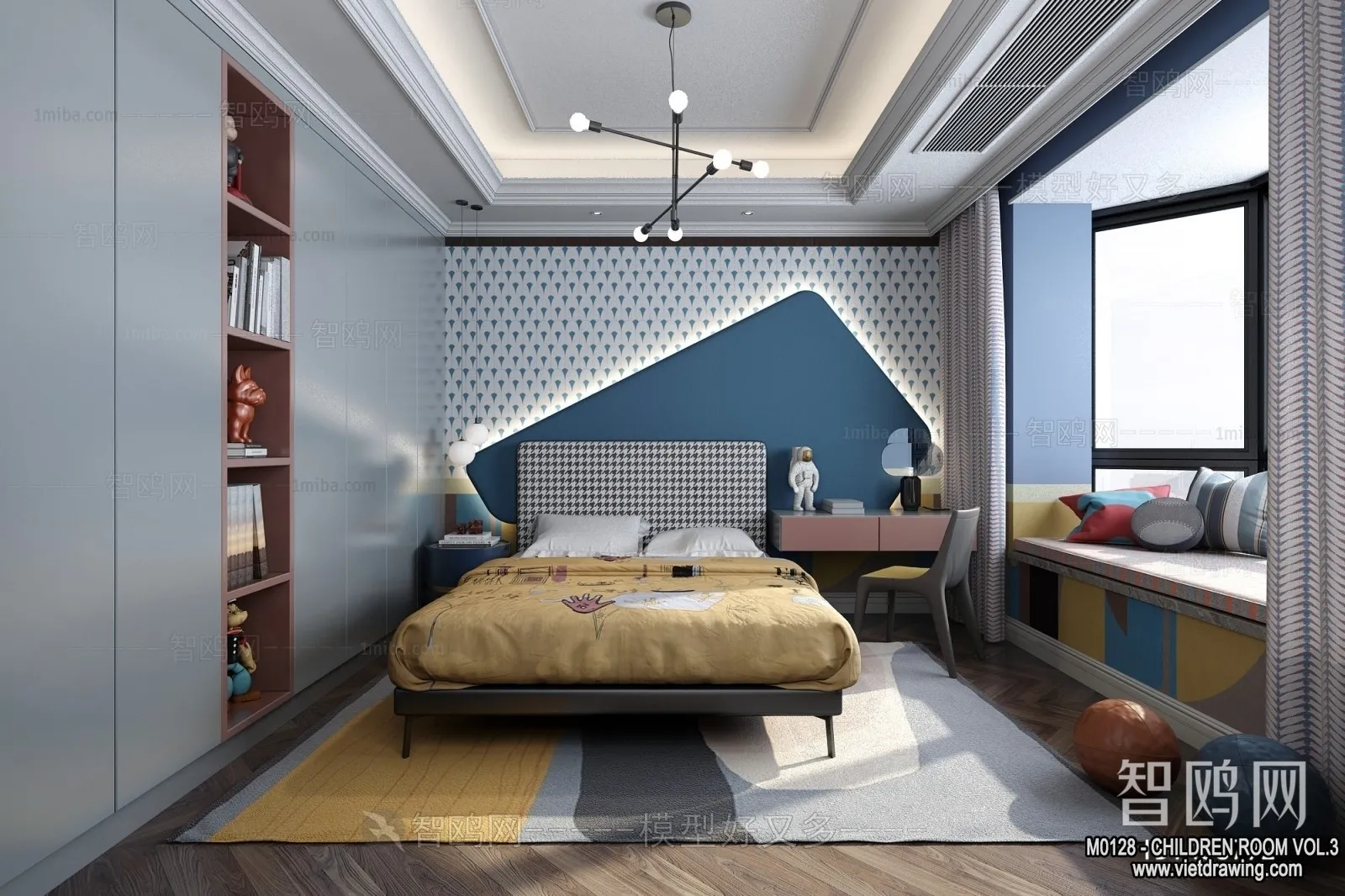 Children Room 3D Interior Scene - 3D Models - 421