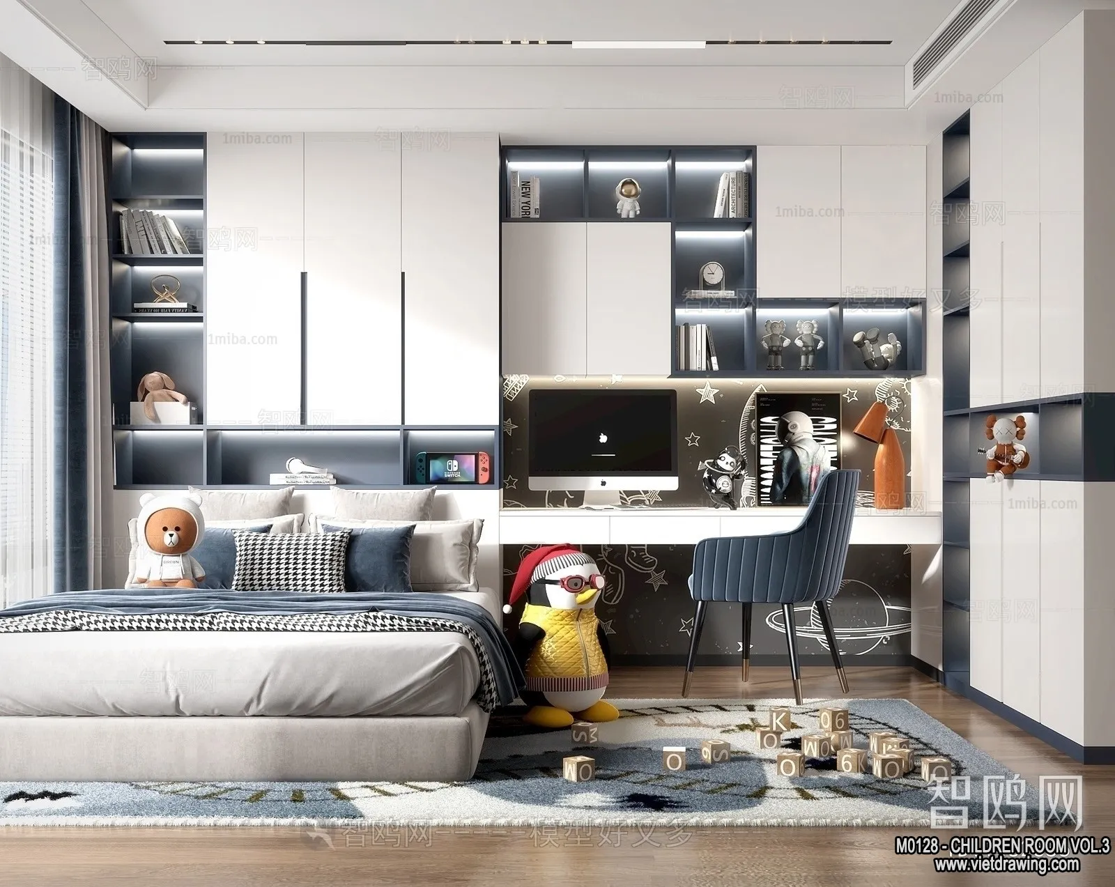 Children Room 3D Interior Scene - 3D Models - 423