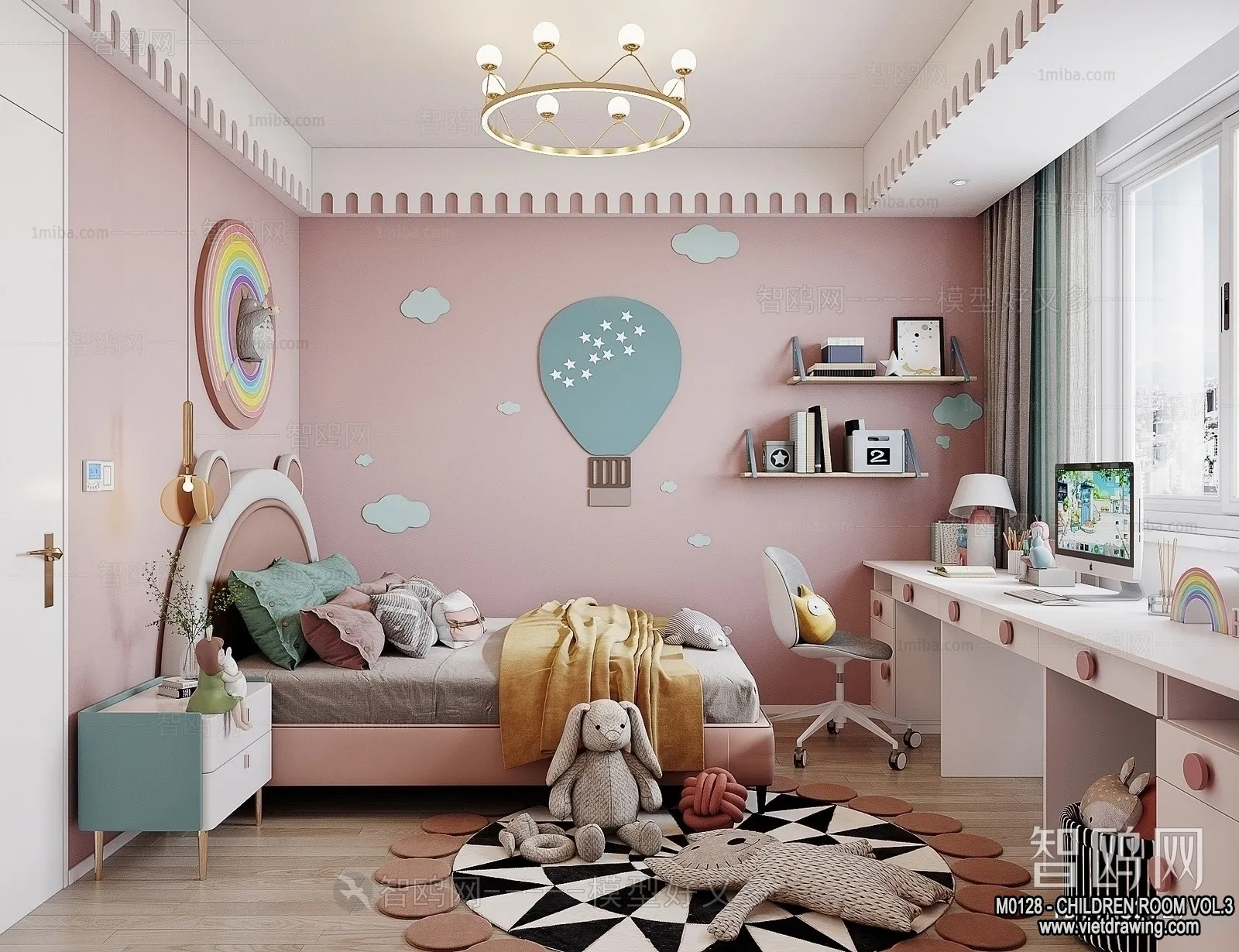 Children Room 3D Interior Scene - 3D Models - 424
