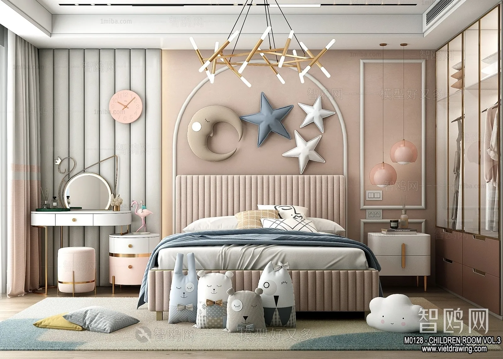 Children Room 3D Interior Scene - 3D Models - 425