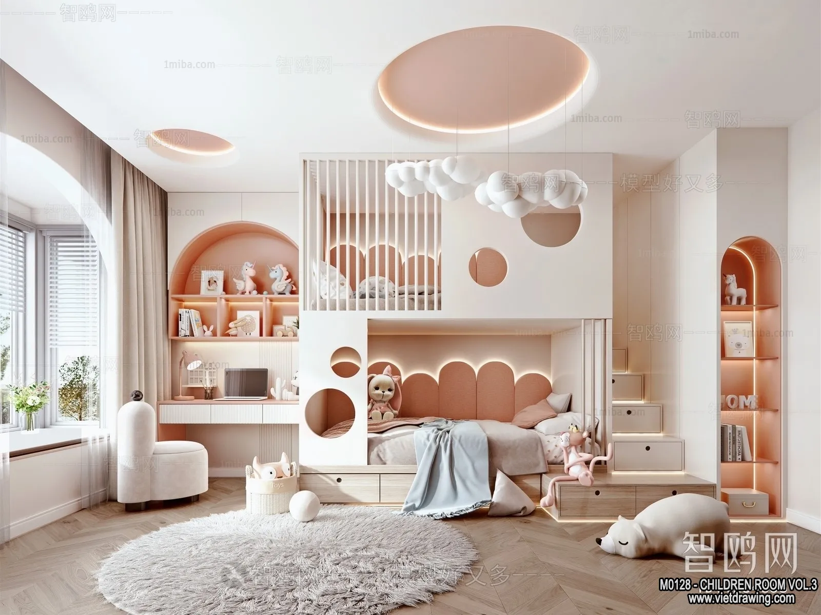 Children Room 3D Interior Scene - 3D Models - 427