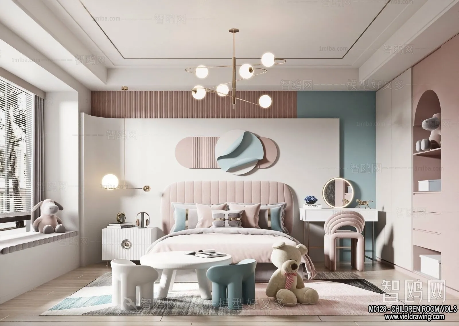 Children Room 3D Interior Scene - 3D Models - 429