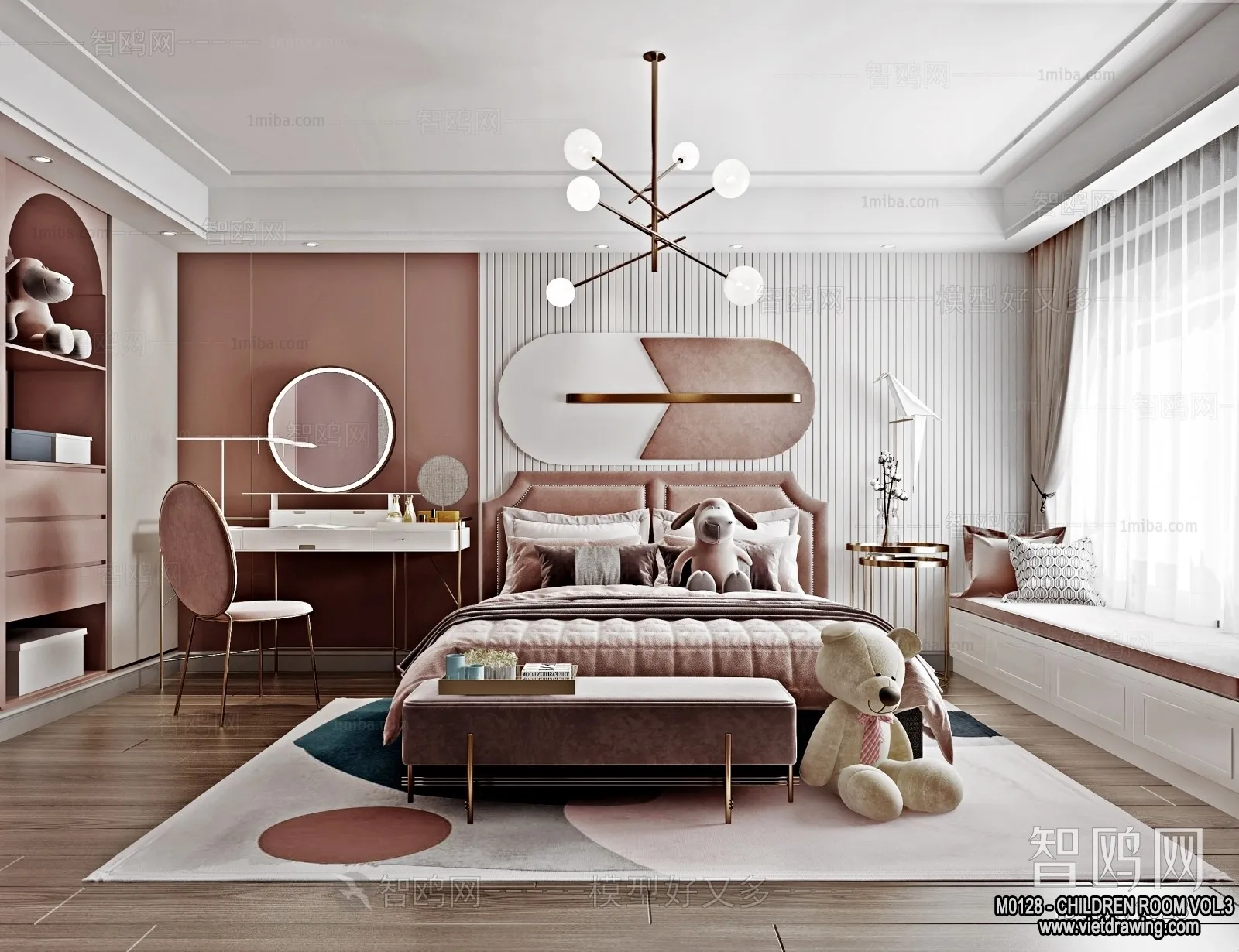 Children Room 3D Interior Scene - 3D Models - 431