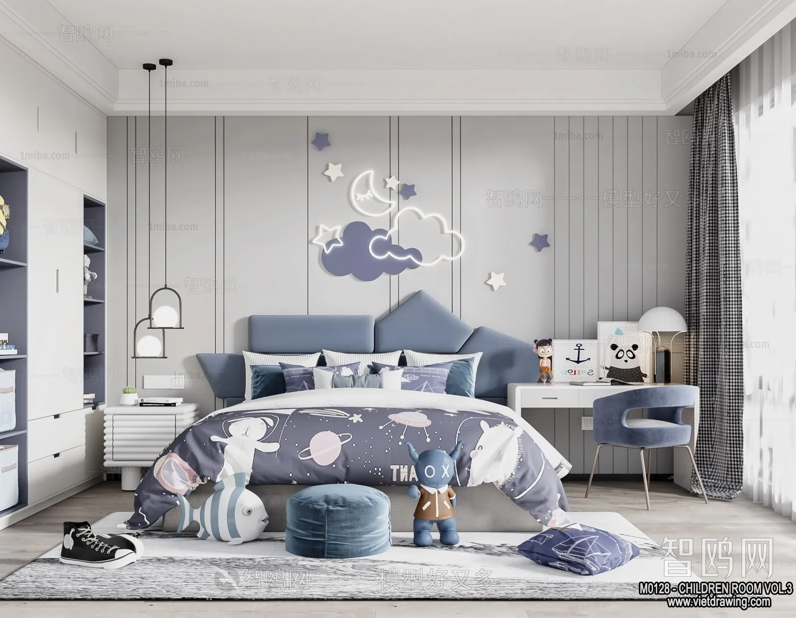 Children Room 3D Interior Scene - 3D Models - 434