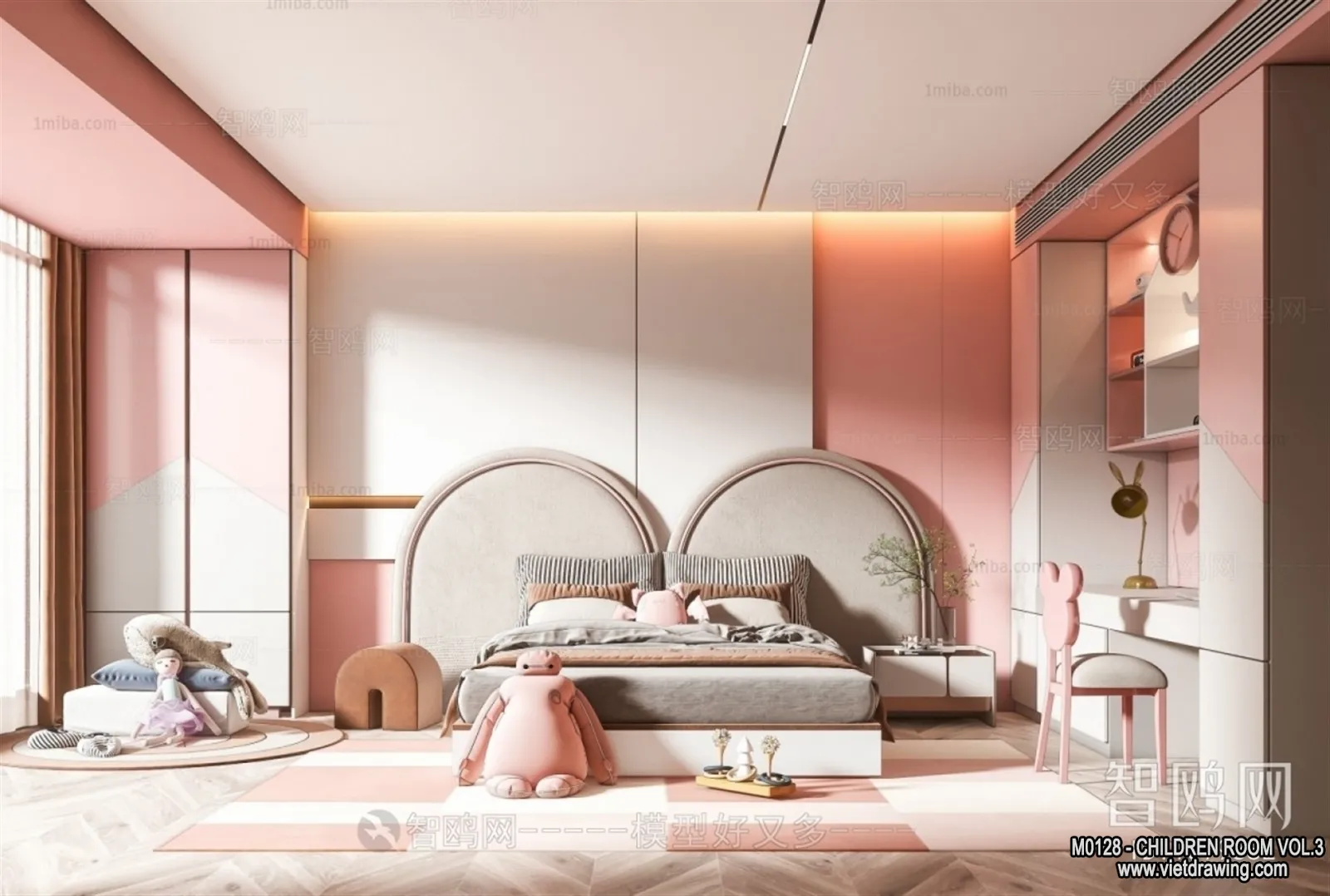 Children Room 3D Interior Scene - 3D Models - 436