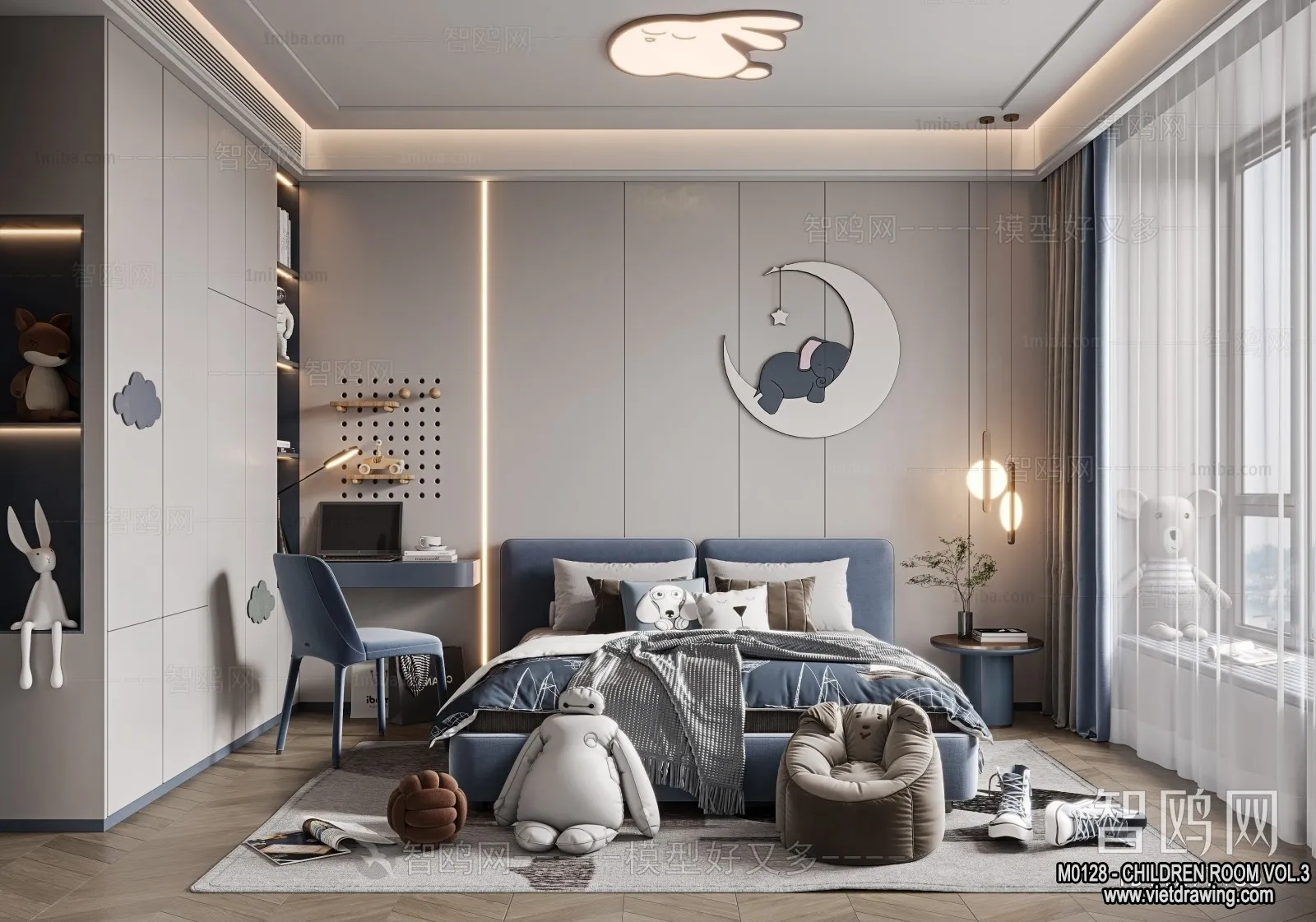 Children Room 3D Interior Scene - 3D Models - 438