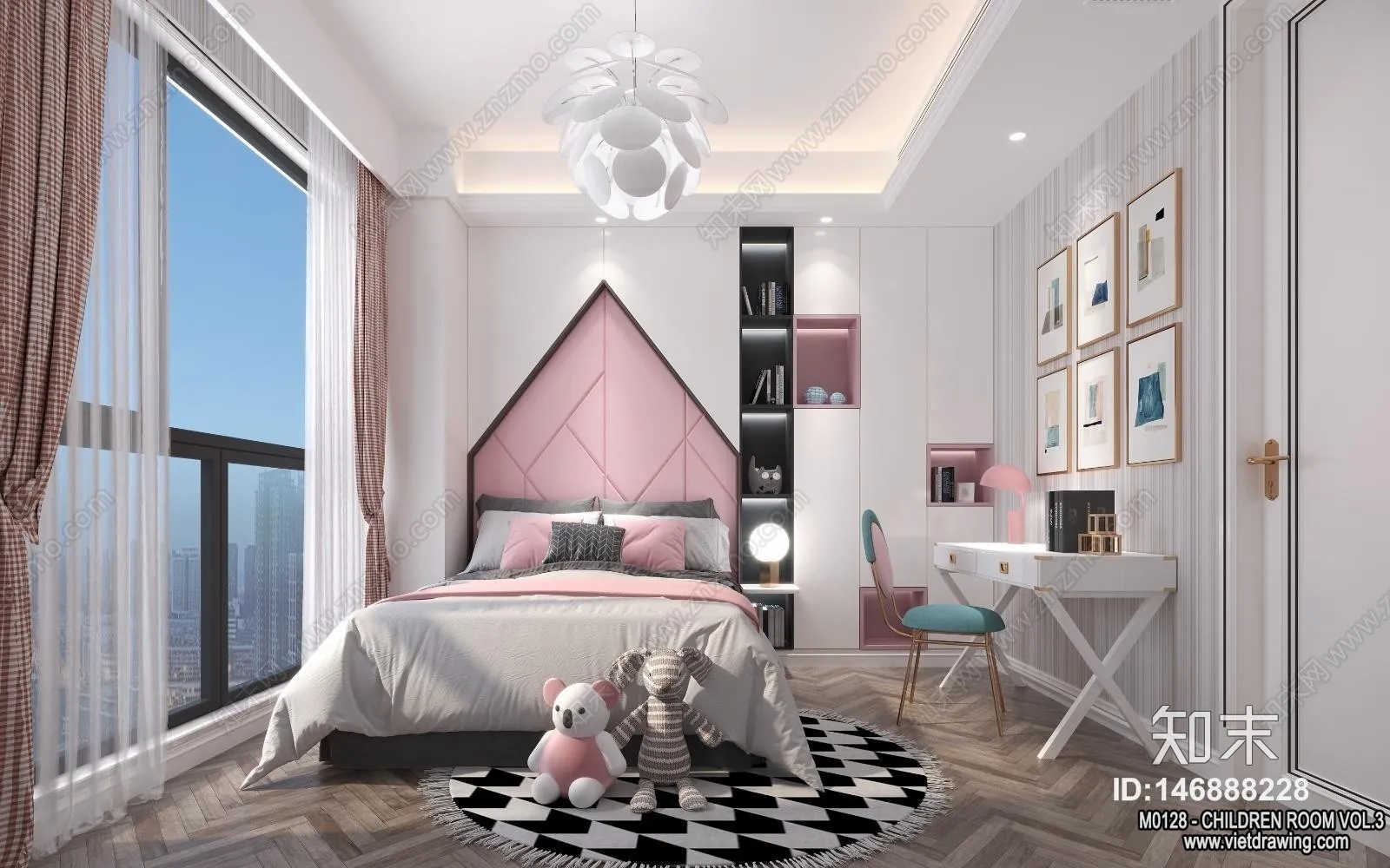 Children Room 3D Interior Scene - 3D Models - 446